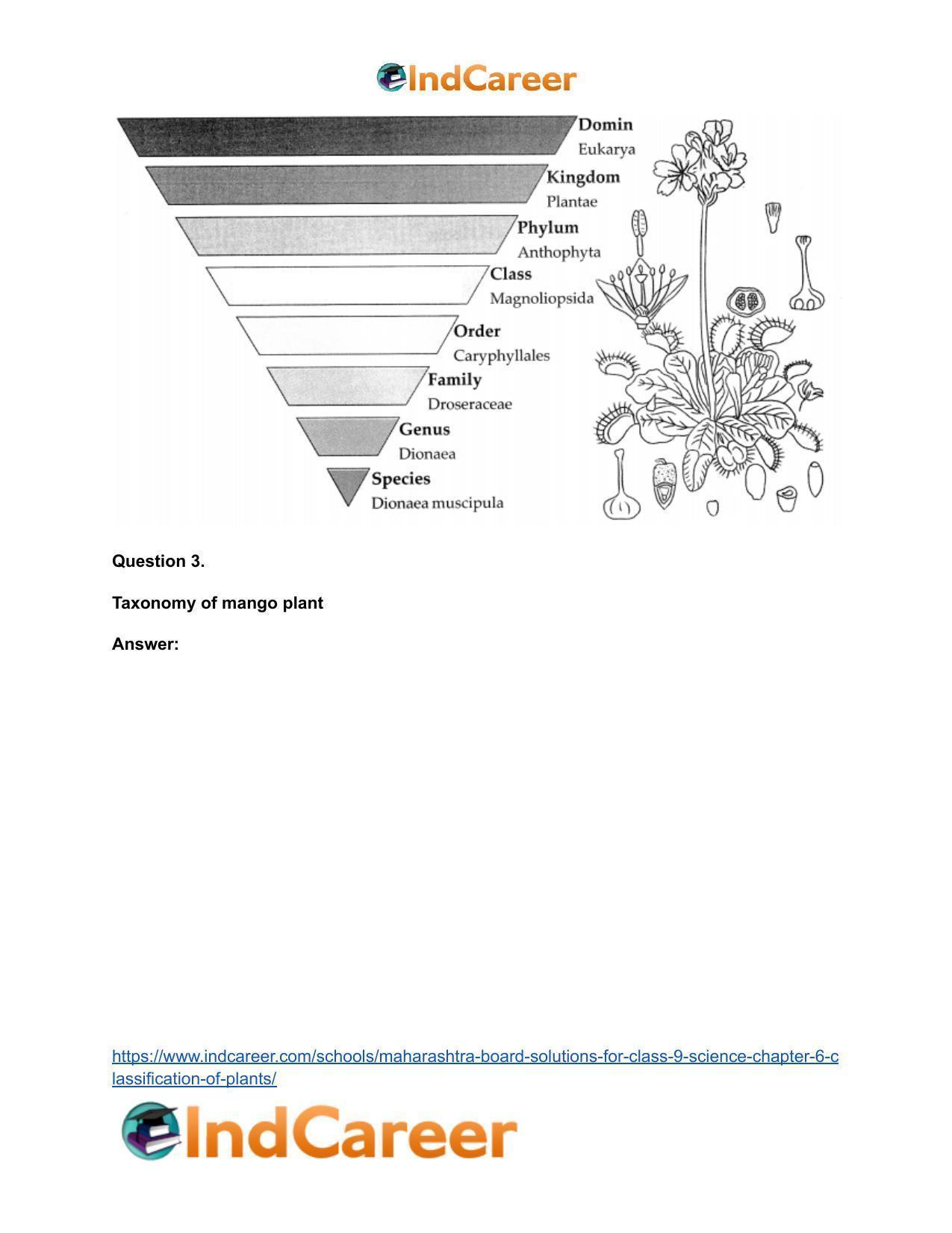 Maharashtra Board Solutions for Class 9- Science: Chapter 6- Classification of Plants - Page 47