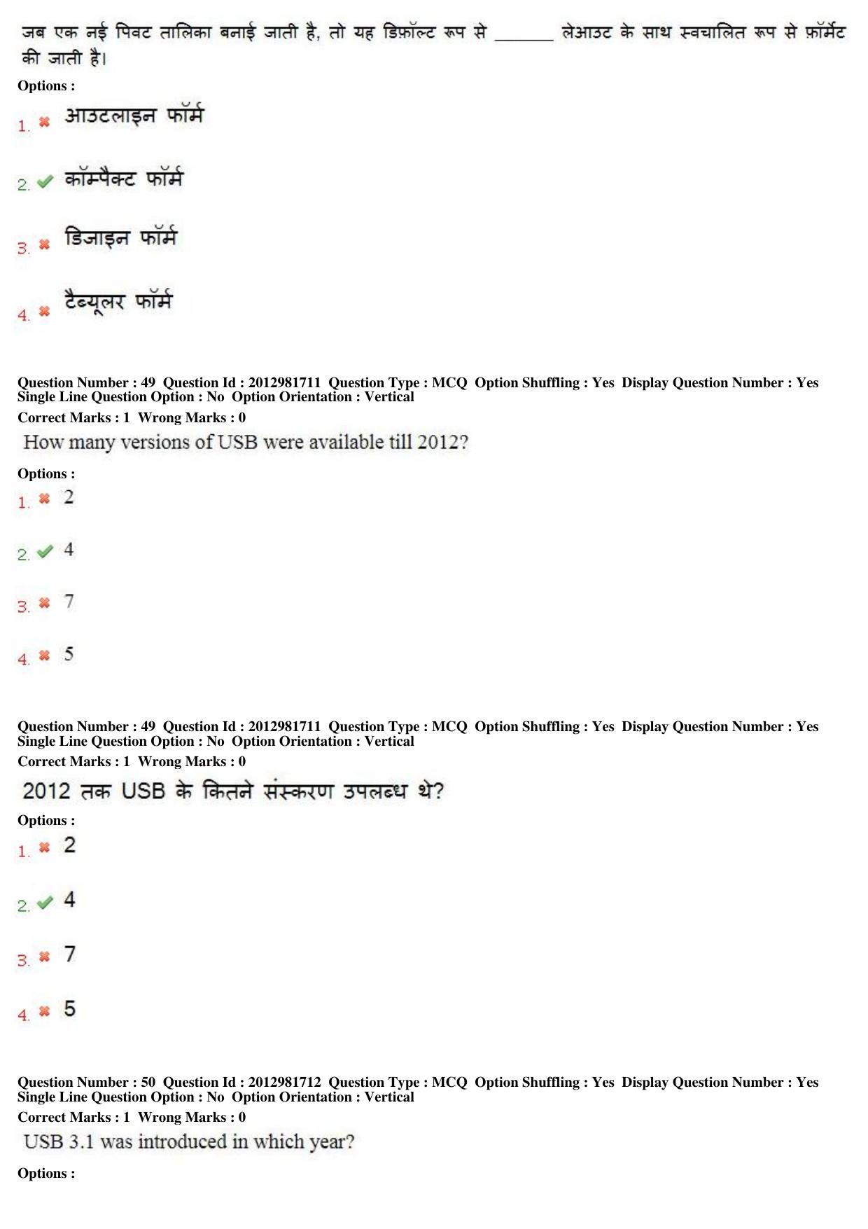 MP CPCT 17th Feb 2019 CPCT Question Paper Shift 1 - Page 32