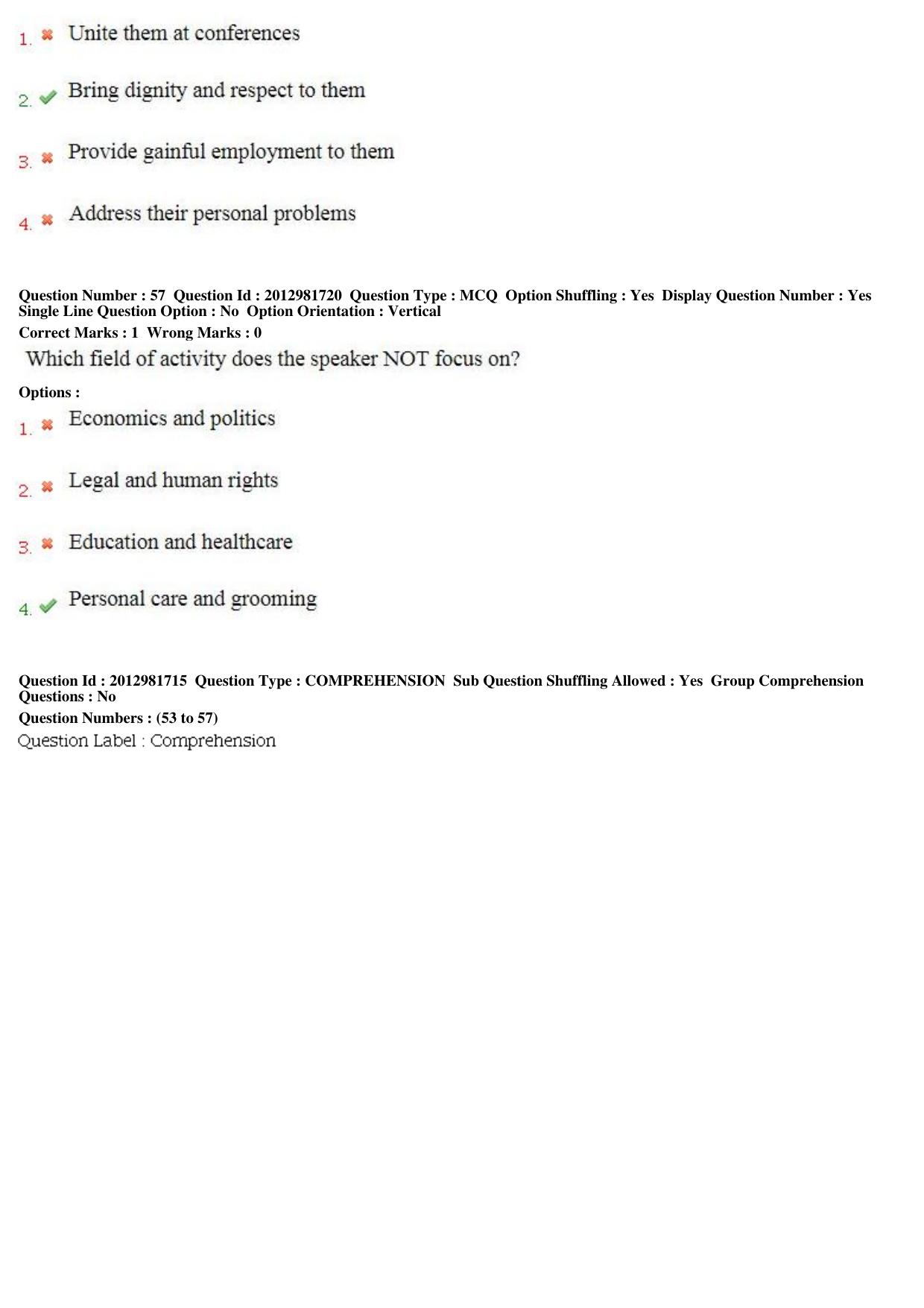 MP CPCT 17th Feb 2019 CPCT Question Paper Shift 1 - Page 38