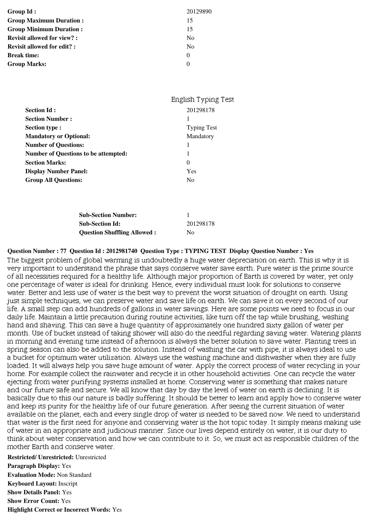 MP CPCT 17th Feb 2019 CPCT Question Paper Shift 1 - Page 57