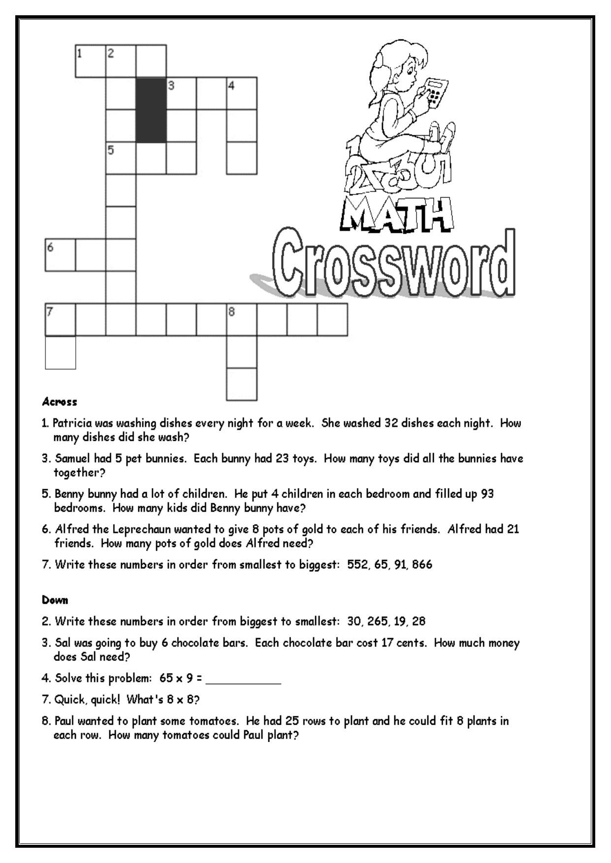 Worksheet for Class 3 Mathematics Assignment 3 - Page 2