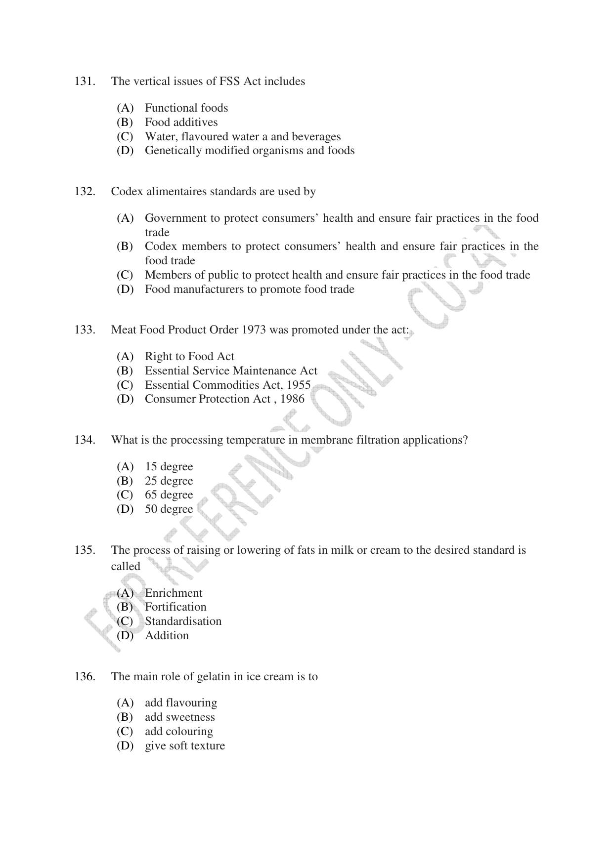 CUSAT CAT 2023 FOOD SCIENCE Question Paper - Page 24