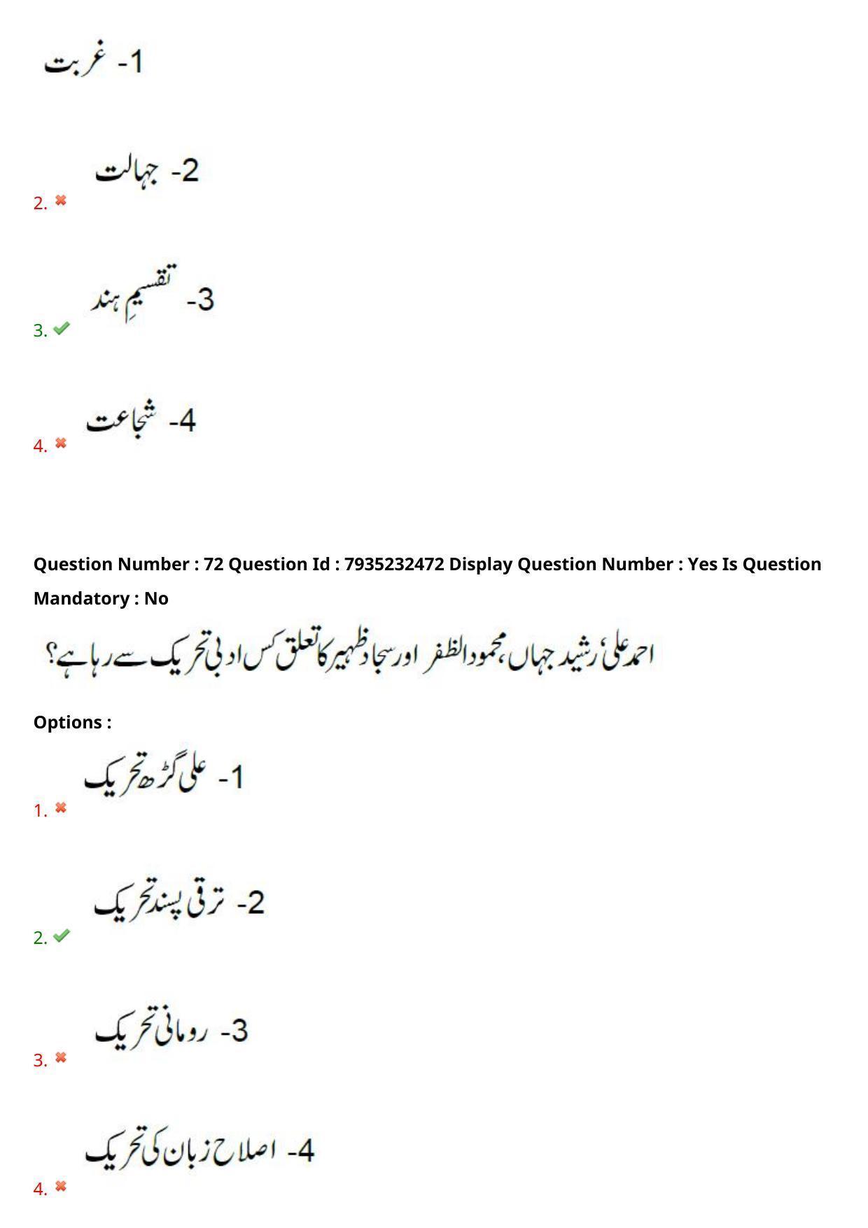 AP PGCET 2021 Urdu Question Paper with Answer Key - Page 46