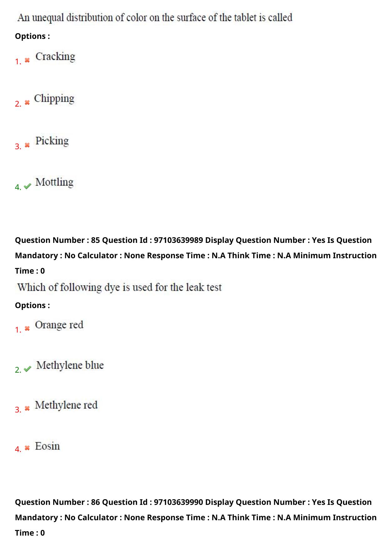 AP RCET 2024 Pharmacy Question Paper (05-05-2024 (Sunday) Session-I) - Page 51