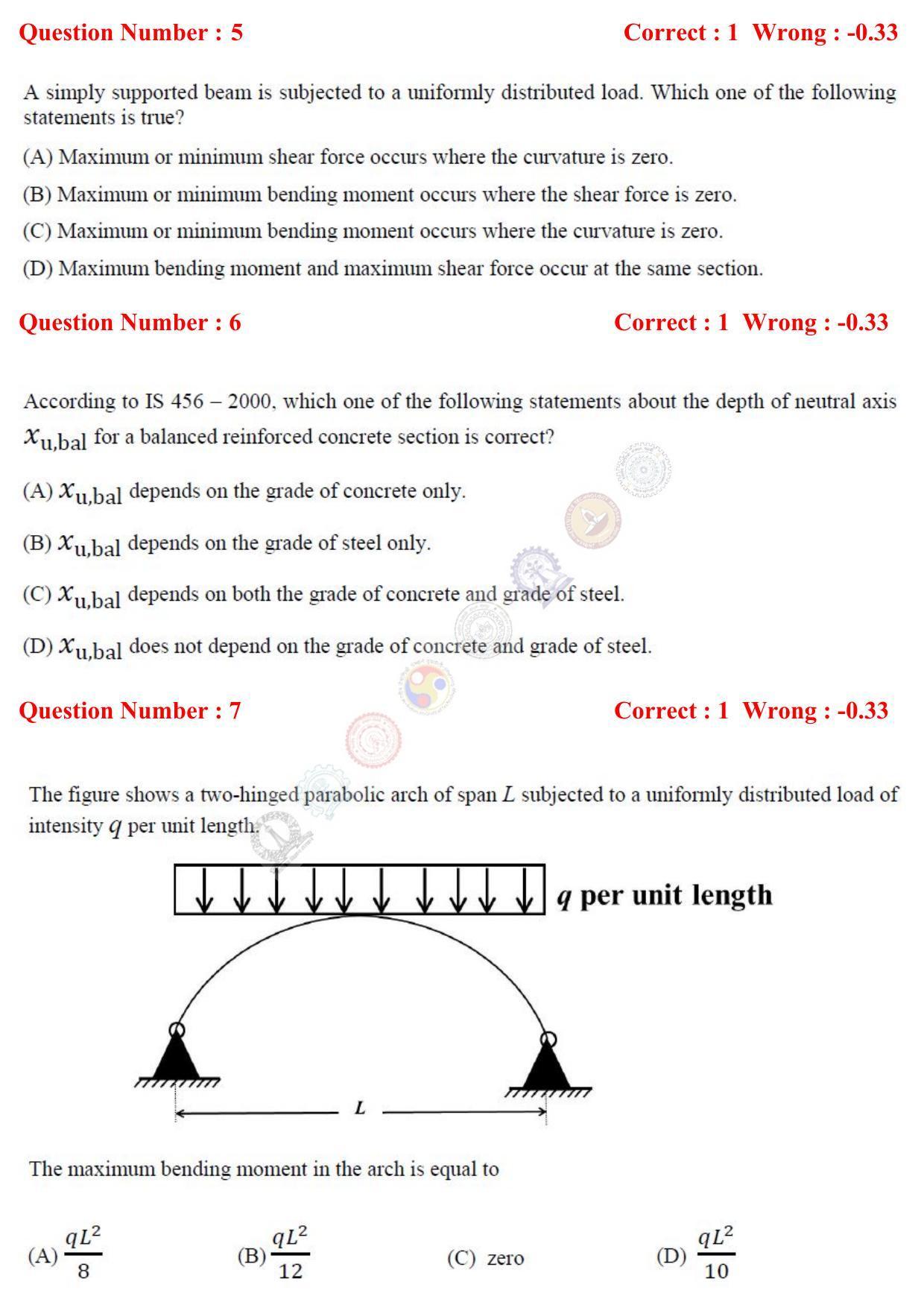GATE 2017 Civil Engineering (CE) Question Paper with Answer Key - Page 4