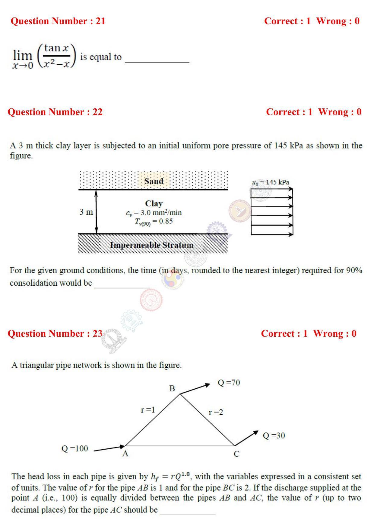 GATE 2017 Civil Engineering (CE) Question Paper with Answer Key - Page 8