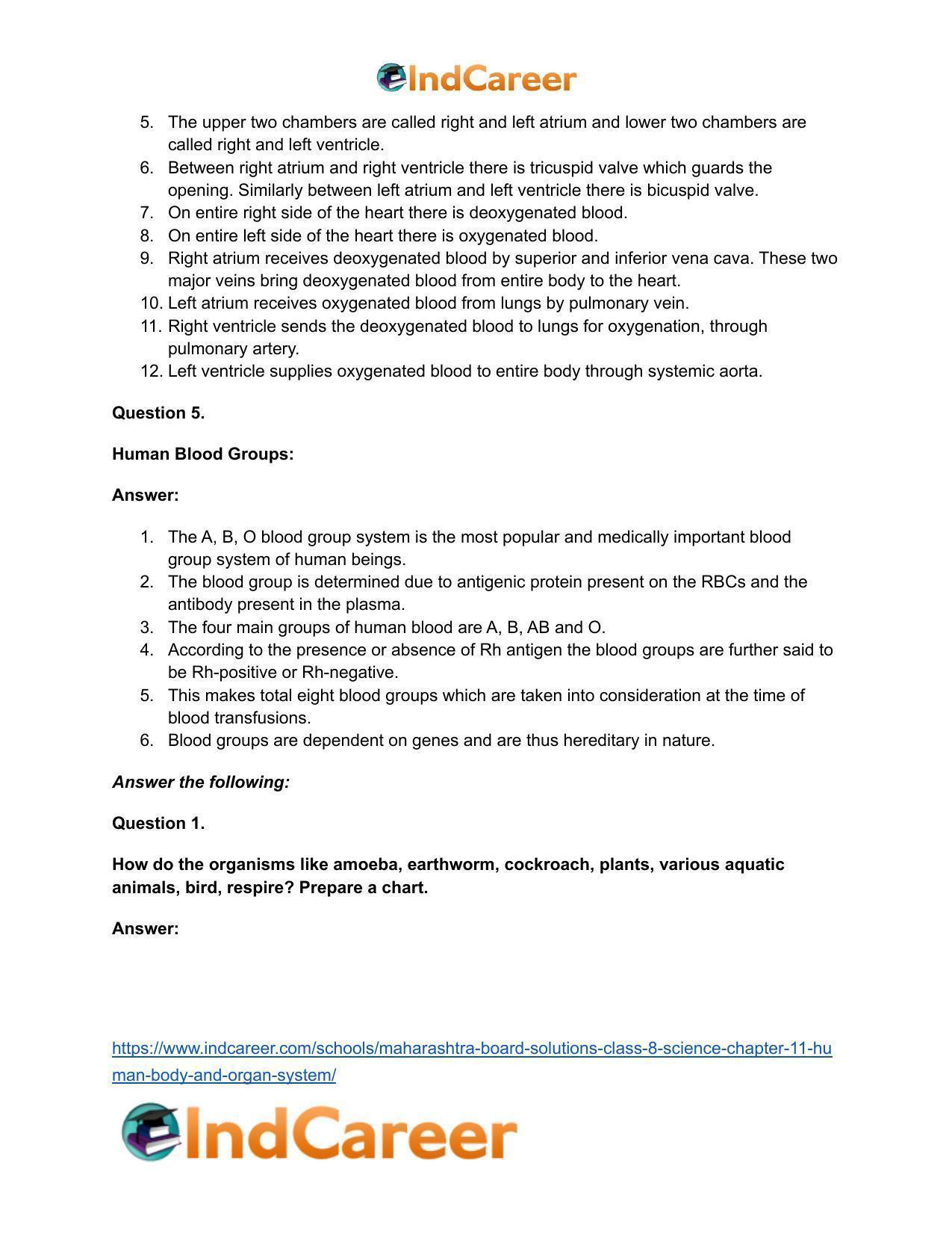 Maharashtra Board Solutions Class 8-Science: Chapter 11- Human Body and Organ System - Page 24