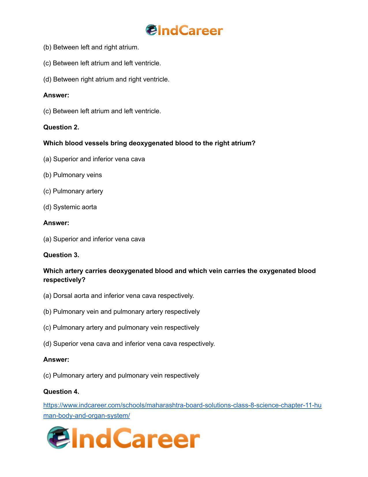 Maharashtra Board Solutions Class 8-Science: Chapter 11- Human Body and Organ System - Page 30
