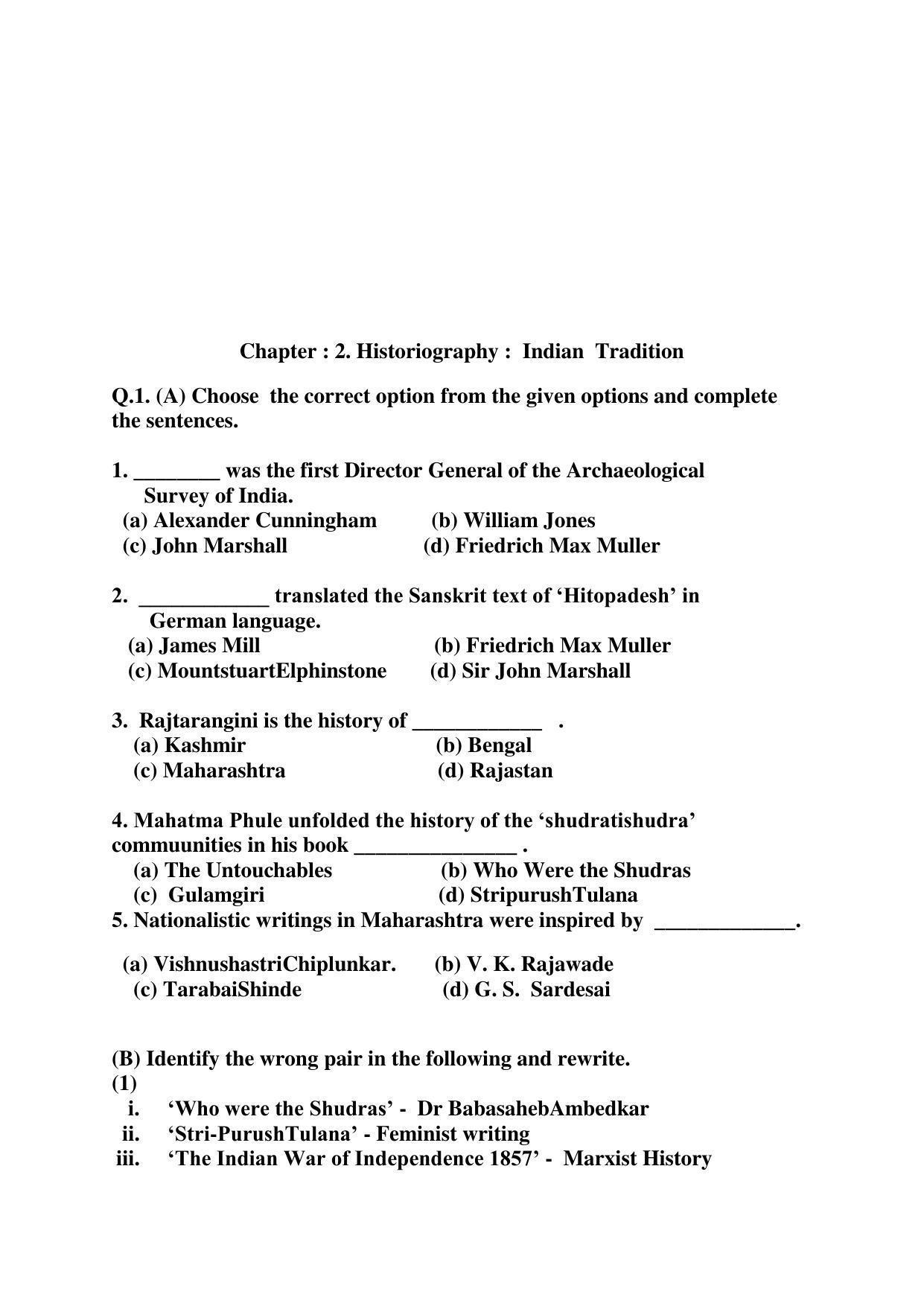Maharashtra Board Class 10 History Polity (English Medium) 2023 Question Bank - Page 5