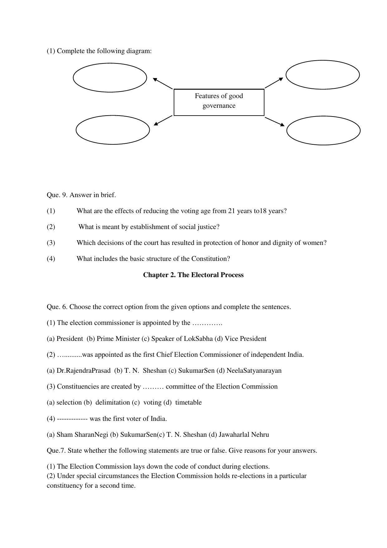 Maharashtra Board Class 10 History Polity (English Medium) 2023 Question Bank - Page 24