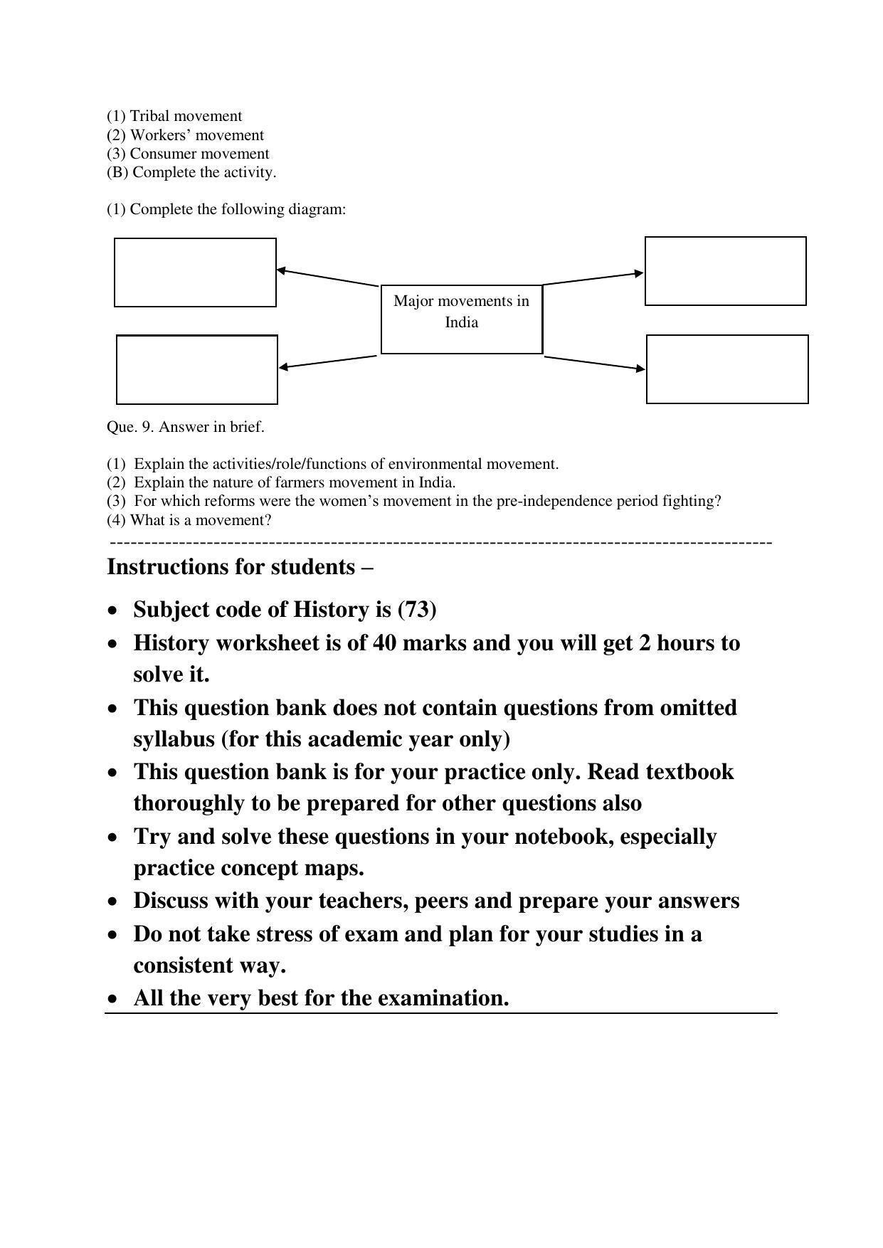 Maharashtra Board Class 10 History Polity (English Medium) 2023 Question Bank - Page 29