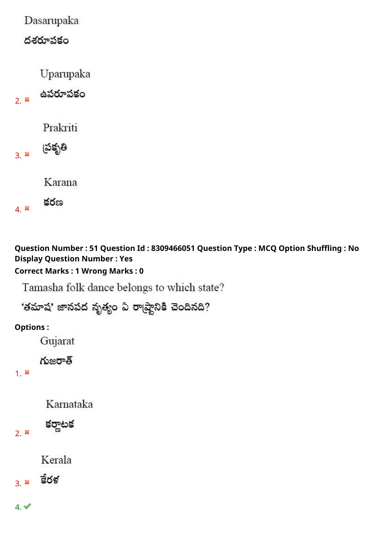 APPGCET 2024 Performing Arts Paper with Answer Key - Page 34