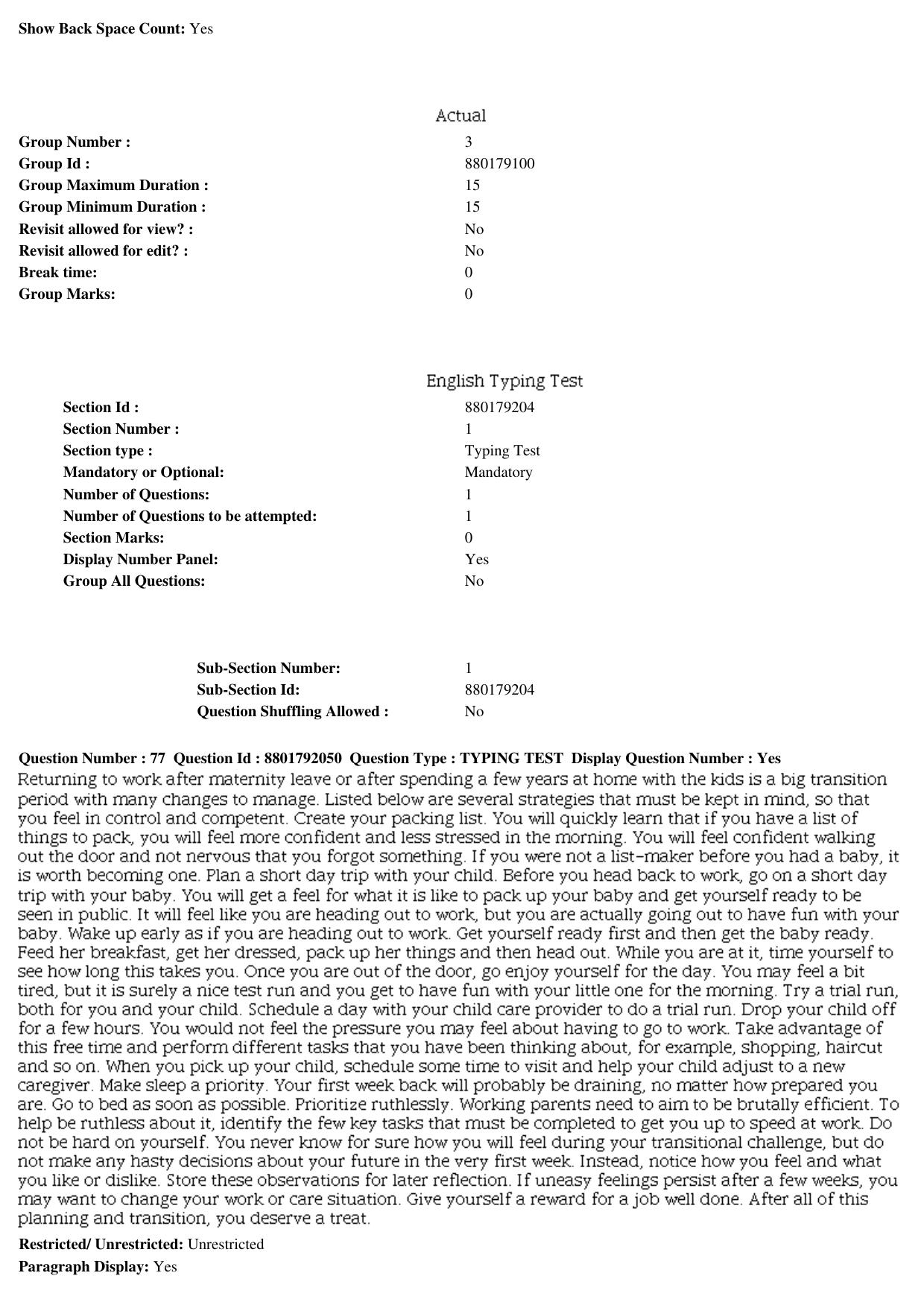 MP CPCT 06th Oct 2019 CPCT Question Paper Shift 2 - Page 37