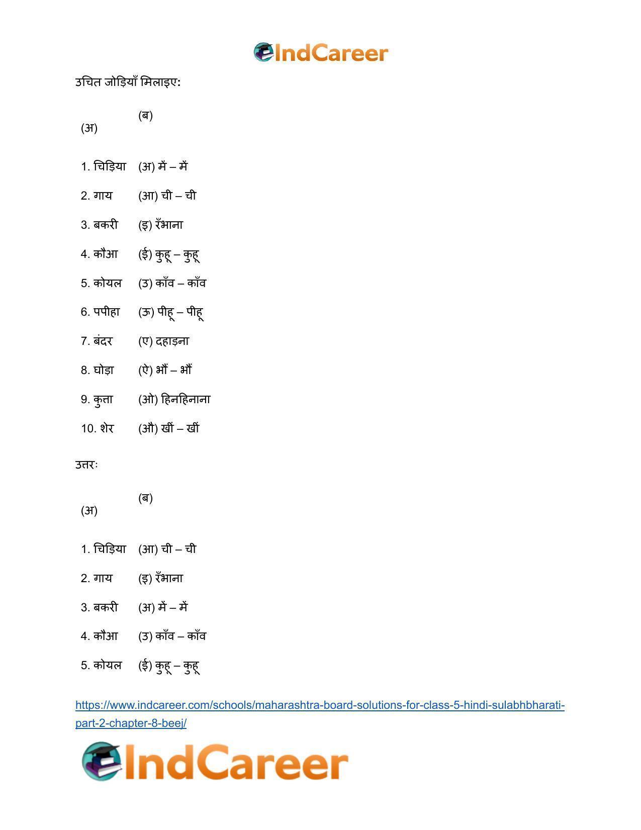 Maharashtra Board Solutions for Class 5- Hindi Sulabhbharati (Part 2): Chapter 8- बीज - Page 8
