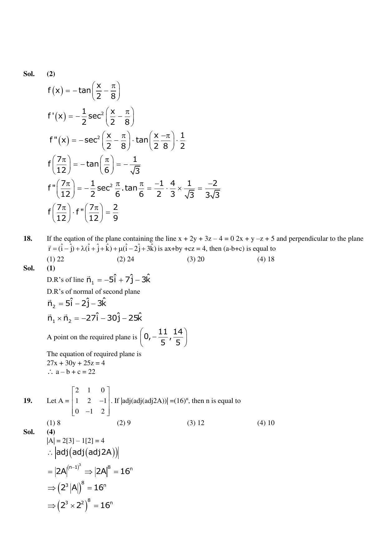 JEE Mains 2023: 8th April 2023 Shift-1 (Morning) Question Paper With Solution (April, Session-2)) - Page 8