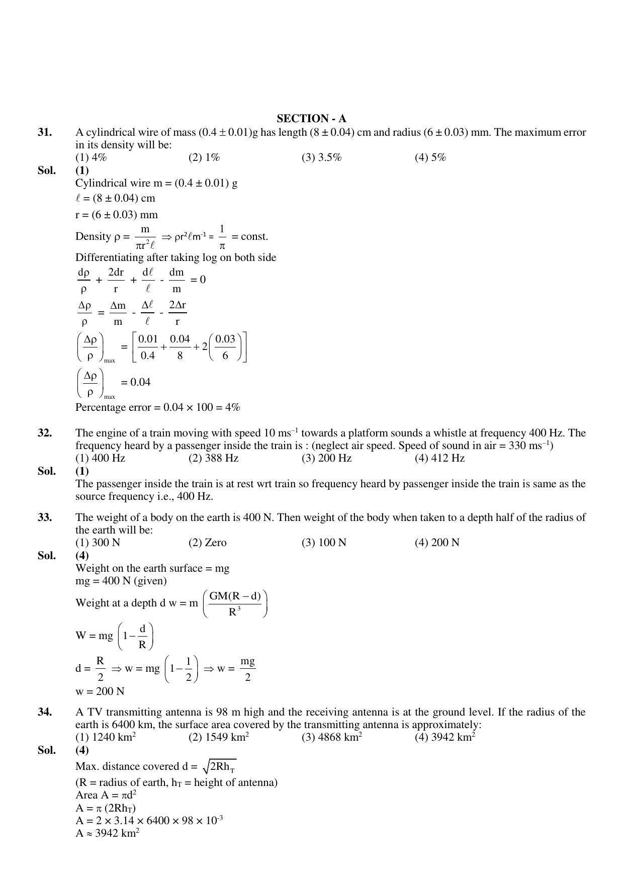 JEE Mains 2023: 8th April 2023 Shift-1 (Morning) Question Paper With Solution (April, Session-2)) - Page 16