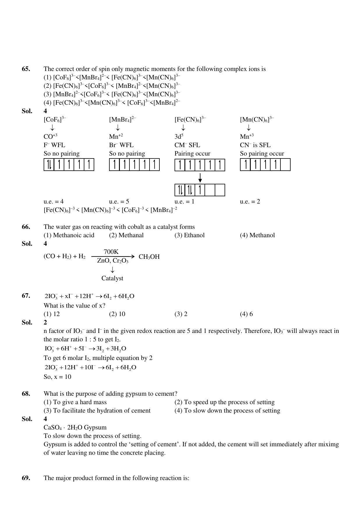 JEE Mains 2023: 8th April 2023 Shift-1 (Morning) Question Paper With Solution (April, Session-2)) - Page 27