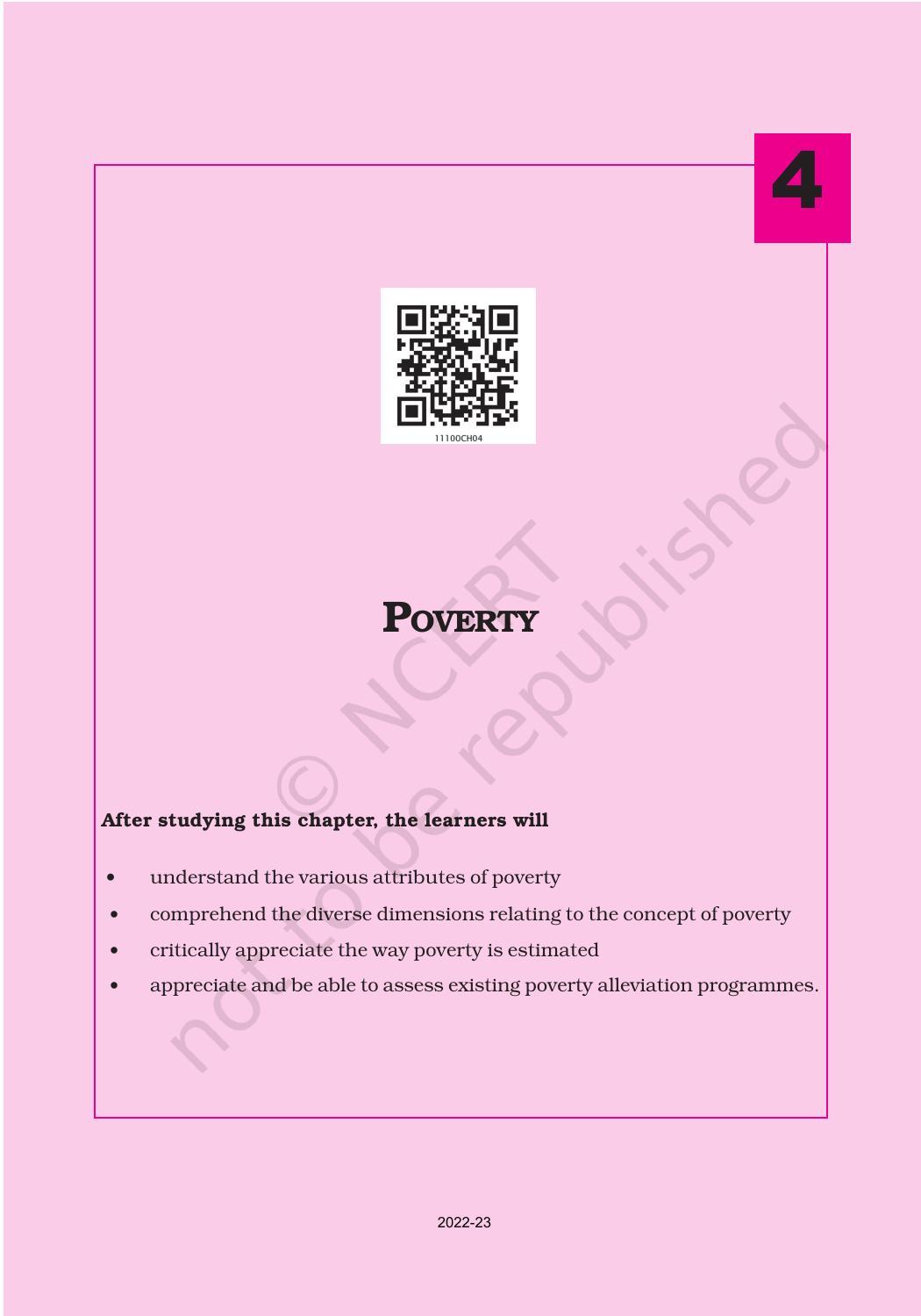 NCERT Book for Class 11 Economics (Indian Economics) Chapter 4 Poverty - Page 3