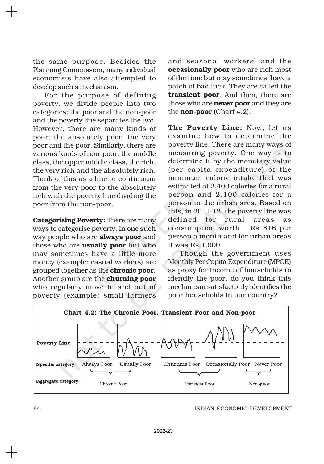NCERT Book for Class 11 Economics (Indian Economics) Chapter 4 Poverty - Page 8