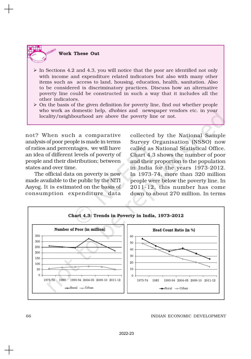 NCERT Book for Class 11 Economics (Indian Economics) Chapter 4 Poverty - Page 10