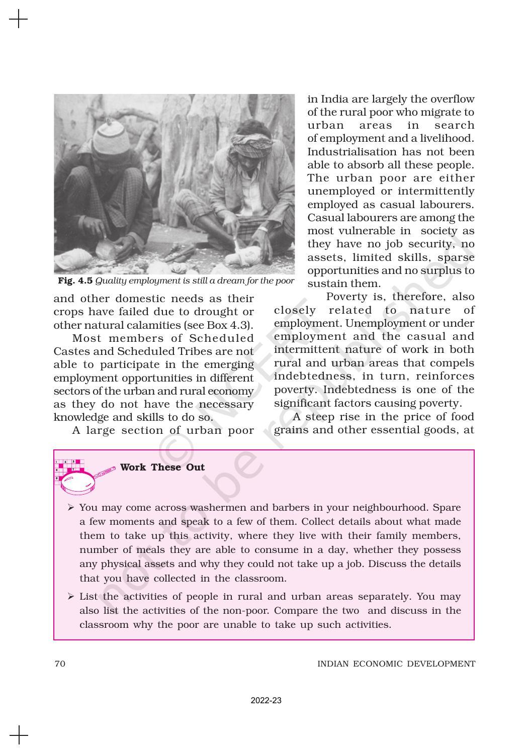 NCERT Book for Class 11 Economics (Indian Economics) Chapter 4 Poverty - Page 14