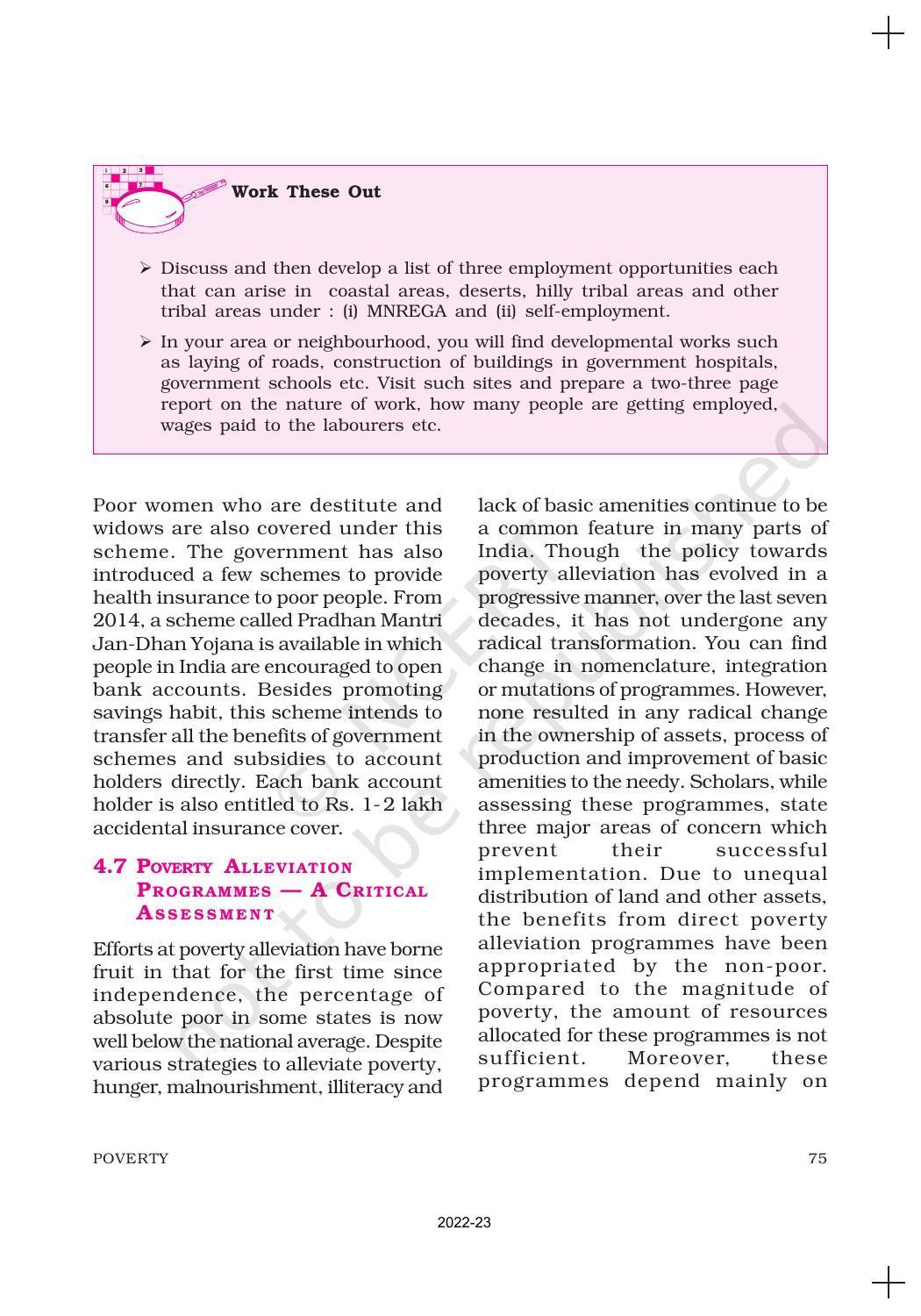 NCERT Book for Class 11 Economics (Indian Economics) Chapter 4 Poverty - Page 19