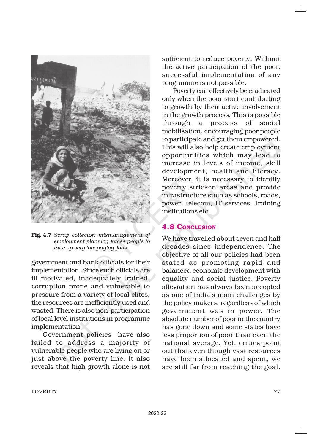 NCERT Book for Class 11 Economics (Indian Economics) Chapter 4 Poverty - Page 21
