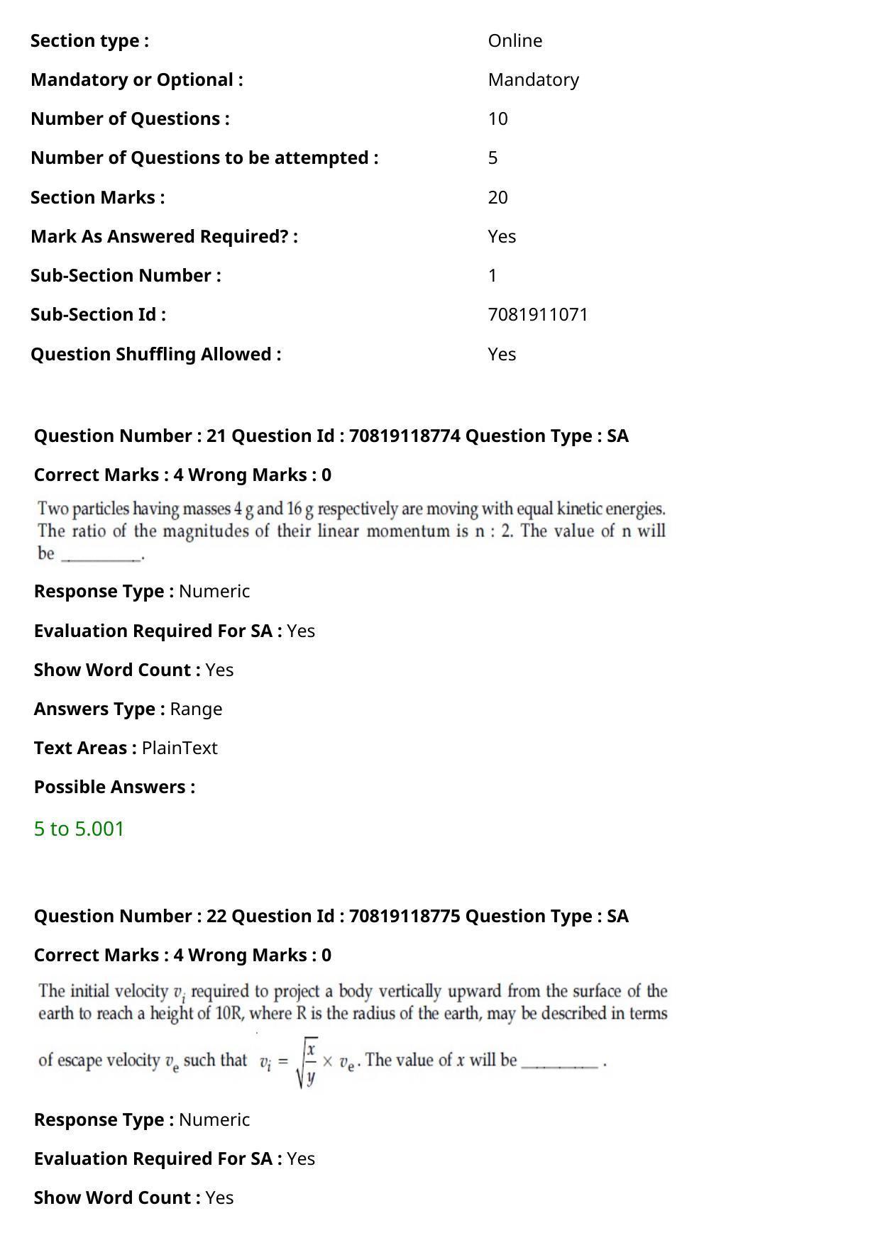 JEE Mains 2021: BTech English (Shift 2) 25-02-2021 Question Paper - Page 15