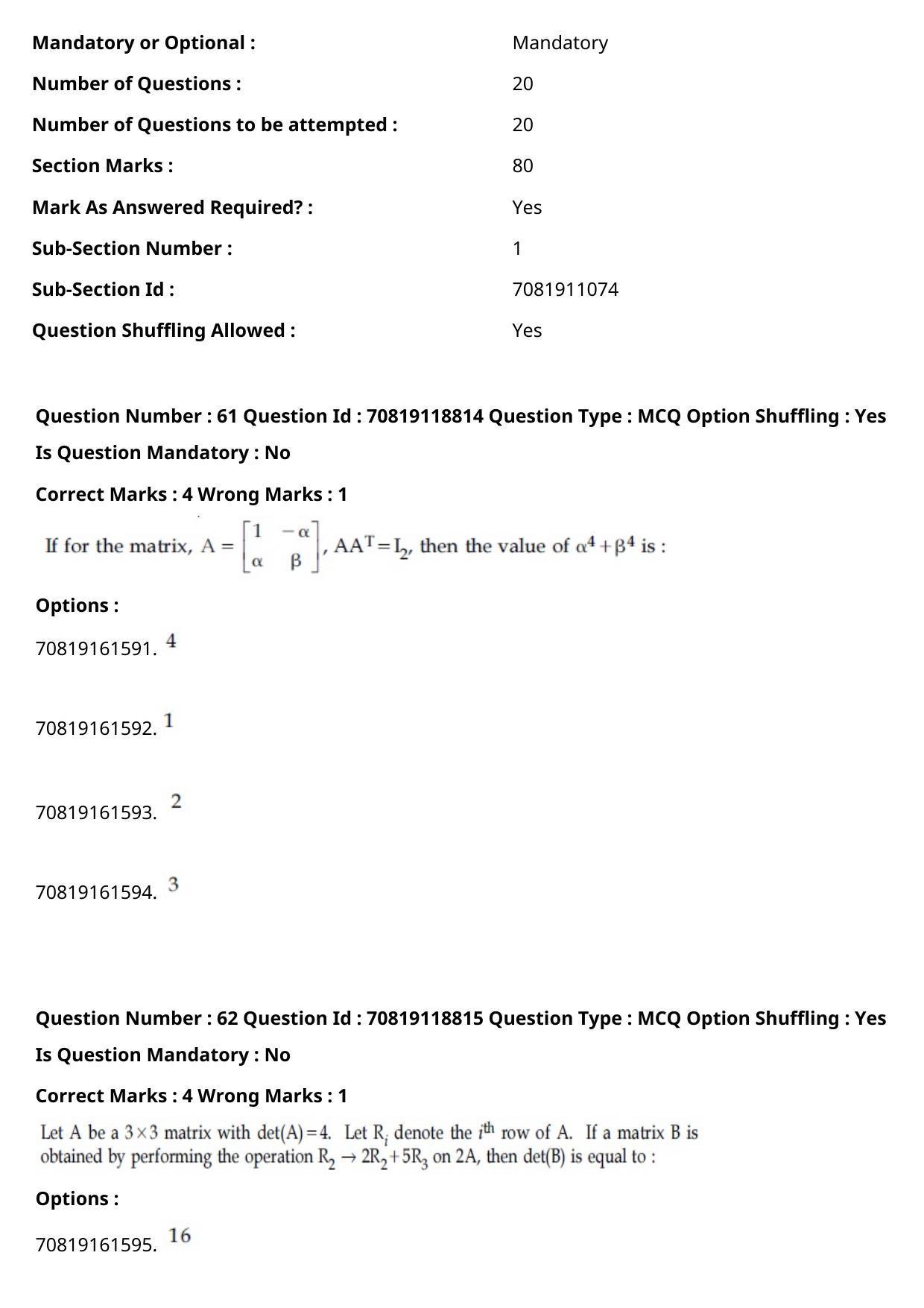 JEE Mains 2021: BTech English (Shift 2) 25-02-2021 Question Paper - Page 37