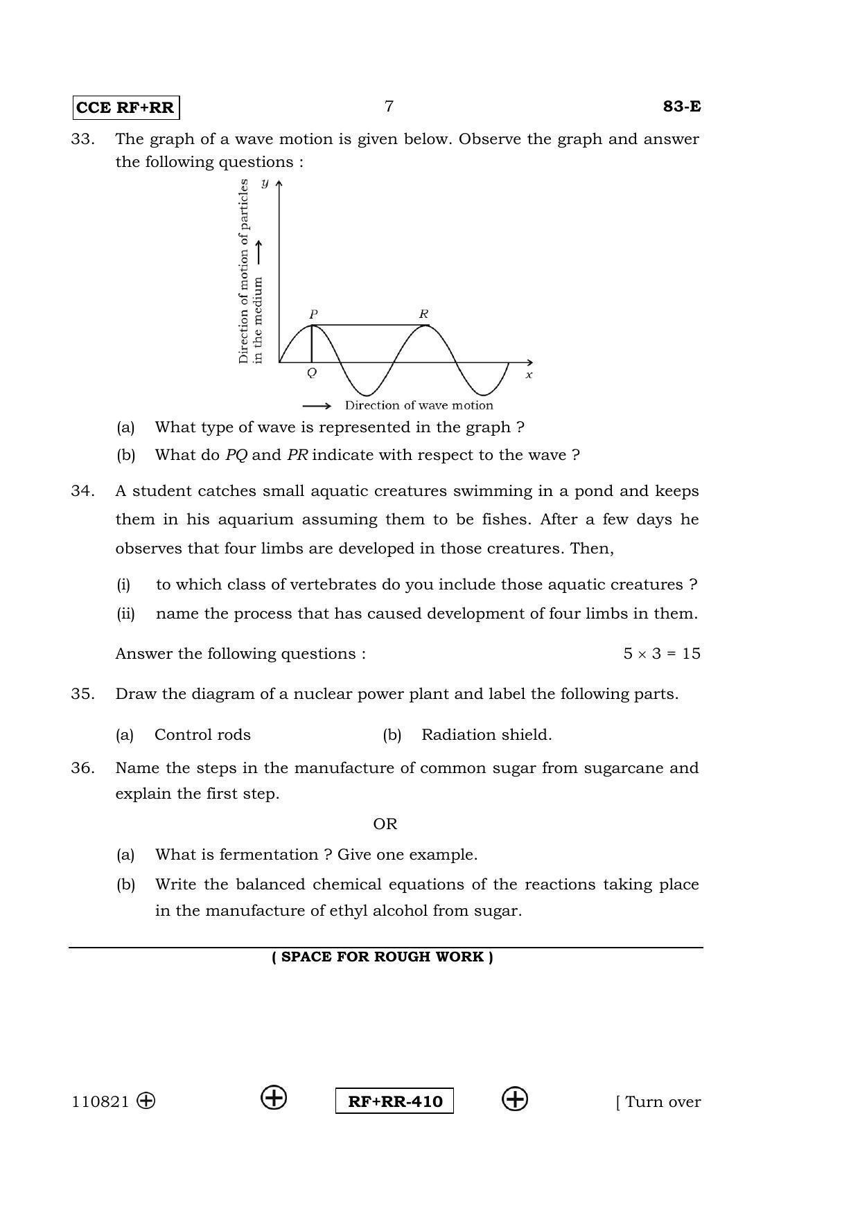 Karnataka SSLC Science (ENGLISH Medium) - 83-E CCE RF_RR_s1 April 2016 Question Paper - Page 7