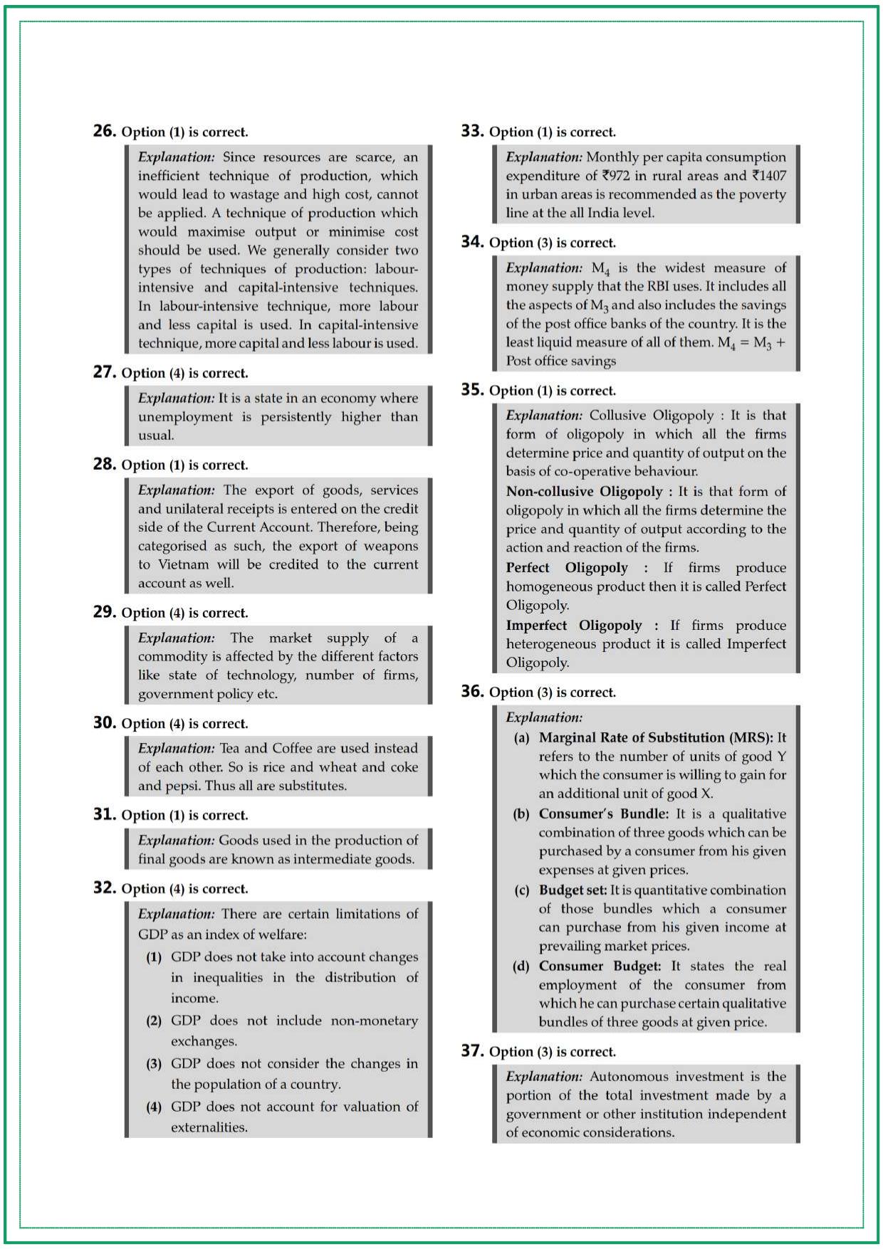 CUET UG Economics Sample Paper 7 - Page 8