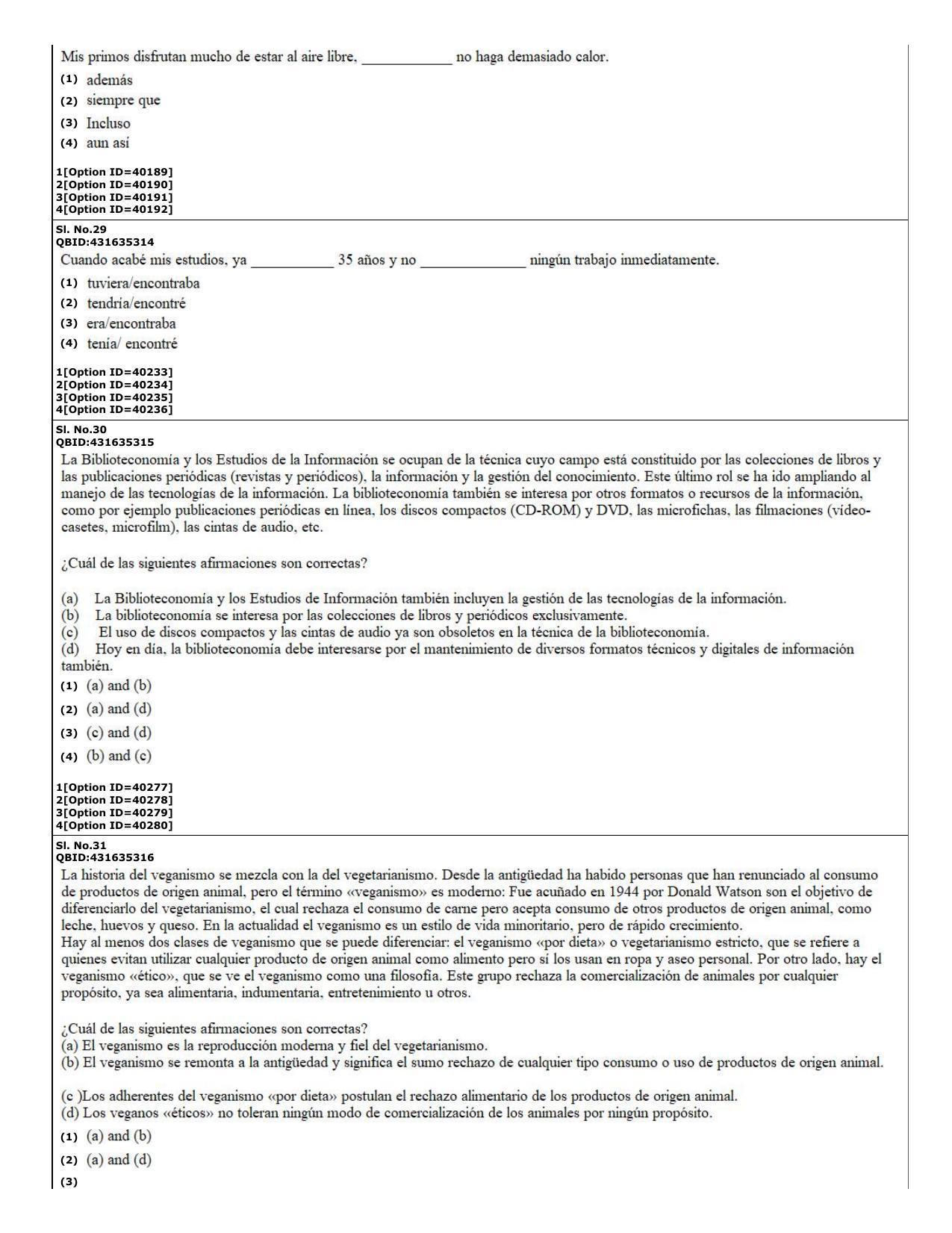 CUET (PG) 2022: PGQP-60 Hispanic (10-09-2022) Question Paper - Page 11
