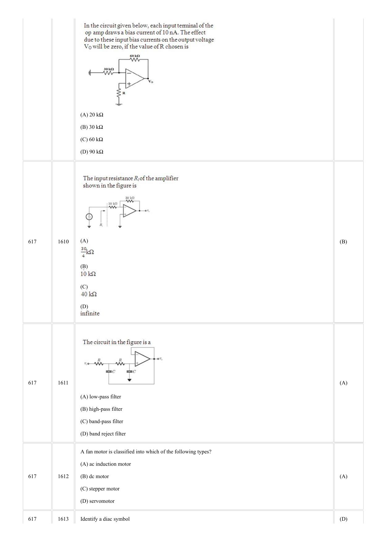 CUSAT CAT 2018 Instrumentation Question Paper - Page 19