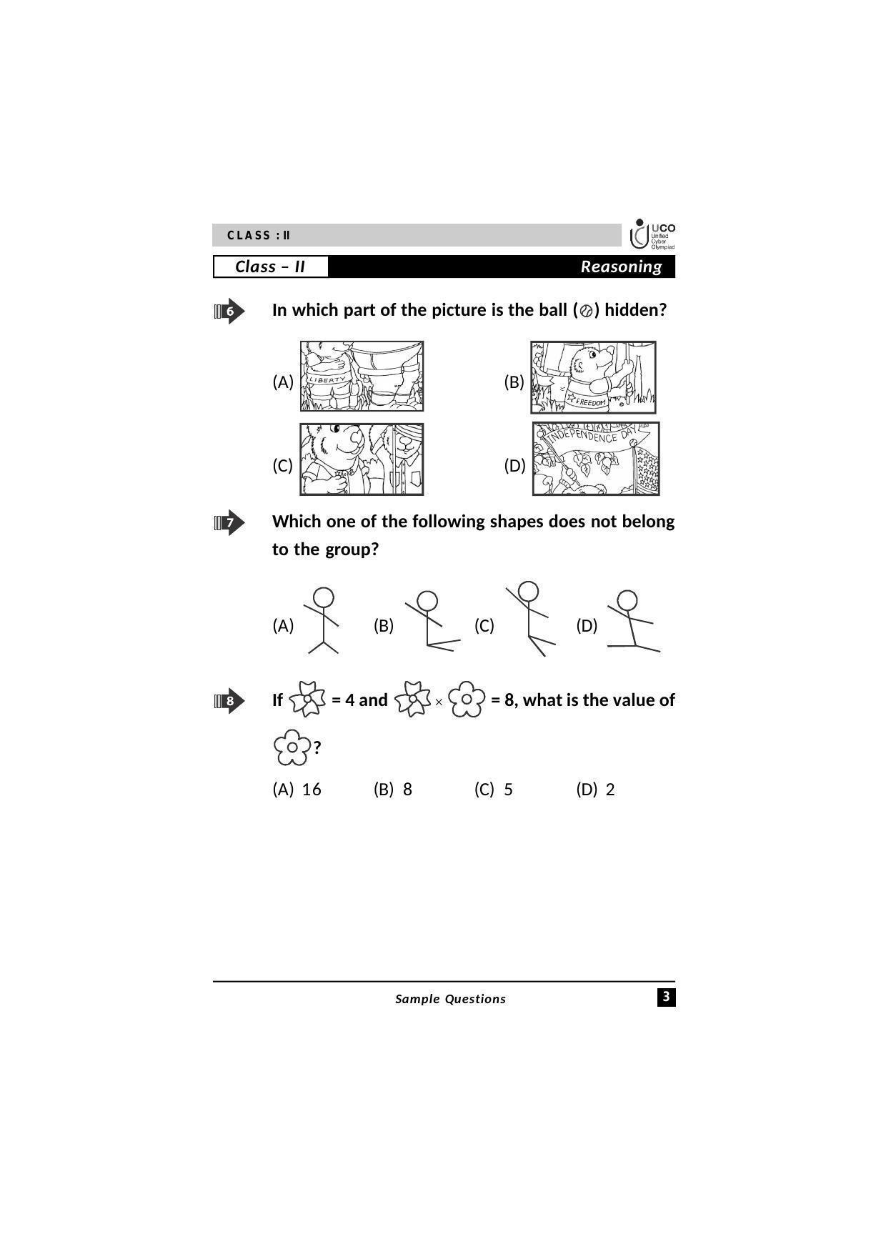 Unicus Cyber Olympiad Class 2 Sample Papers - Page 3
