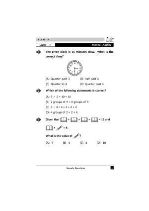 Unicus Cyber Olympiad Class 2 Sample Papers