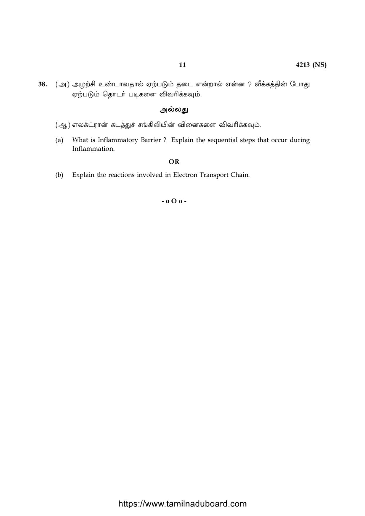 TN Class 12 Bio Chemistry 4213 NS Question Papers 2020 - Page 11