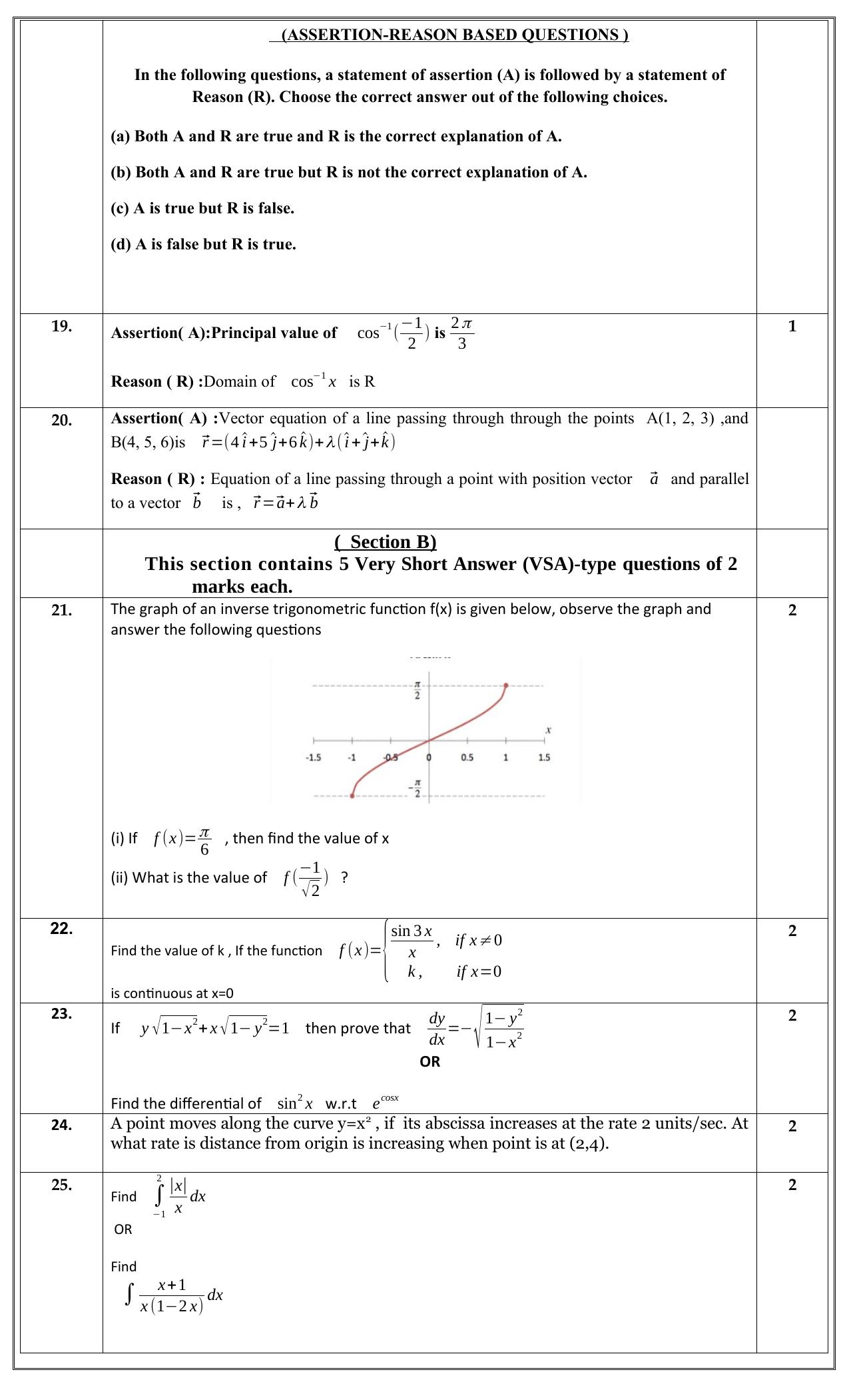 Edudel Class 12 Math (English) Practice Papers-2 (2023-24) - Page 4