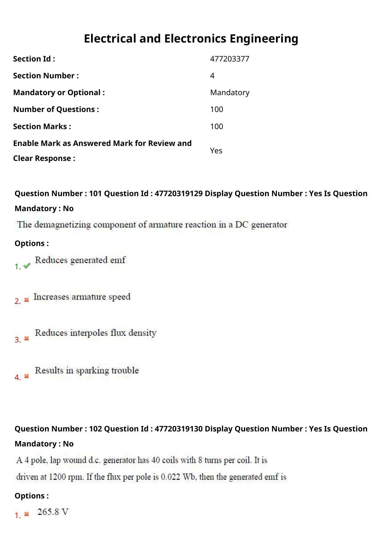 AP ECET 2021 - Electrical and Electronics Engineering Question Paper With Preliminary Keys Shift1 - Page 55