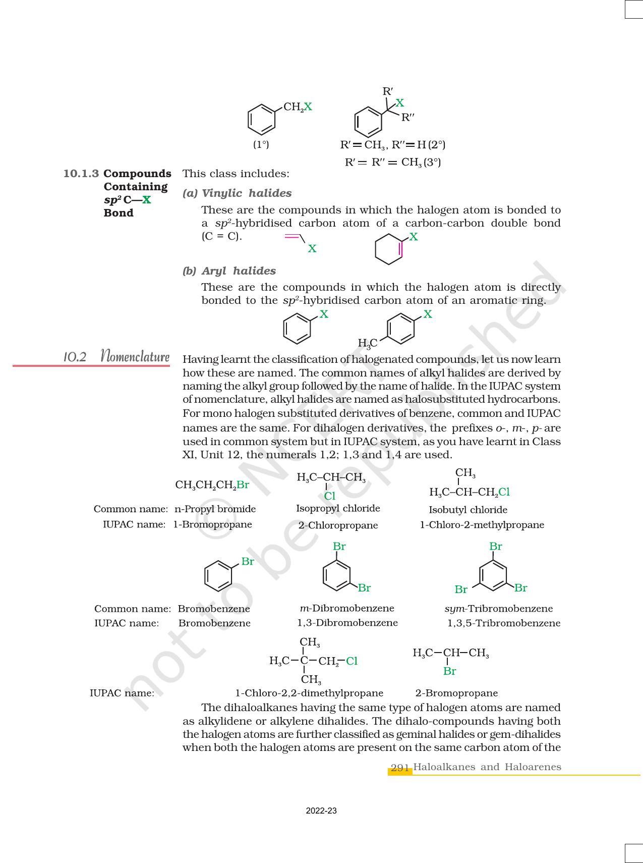NCERT Book for Class 12 Chemistry Chapter 10 Haloalkanes and Haloarenes - Page 3