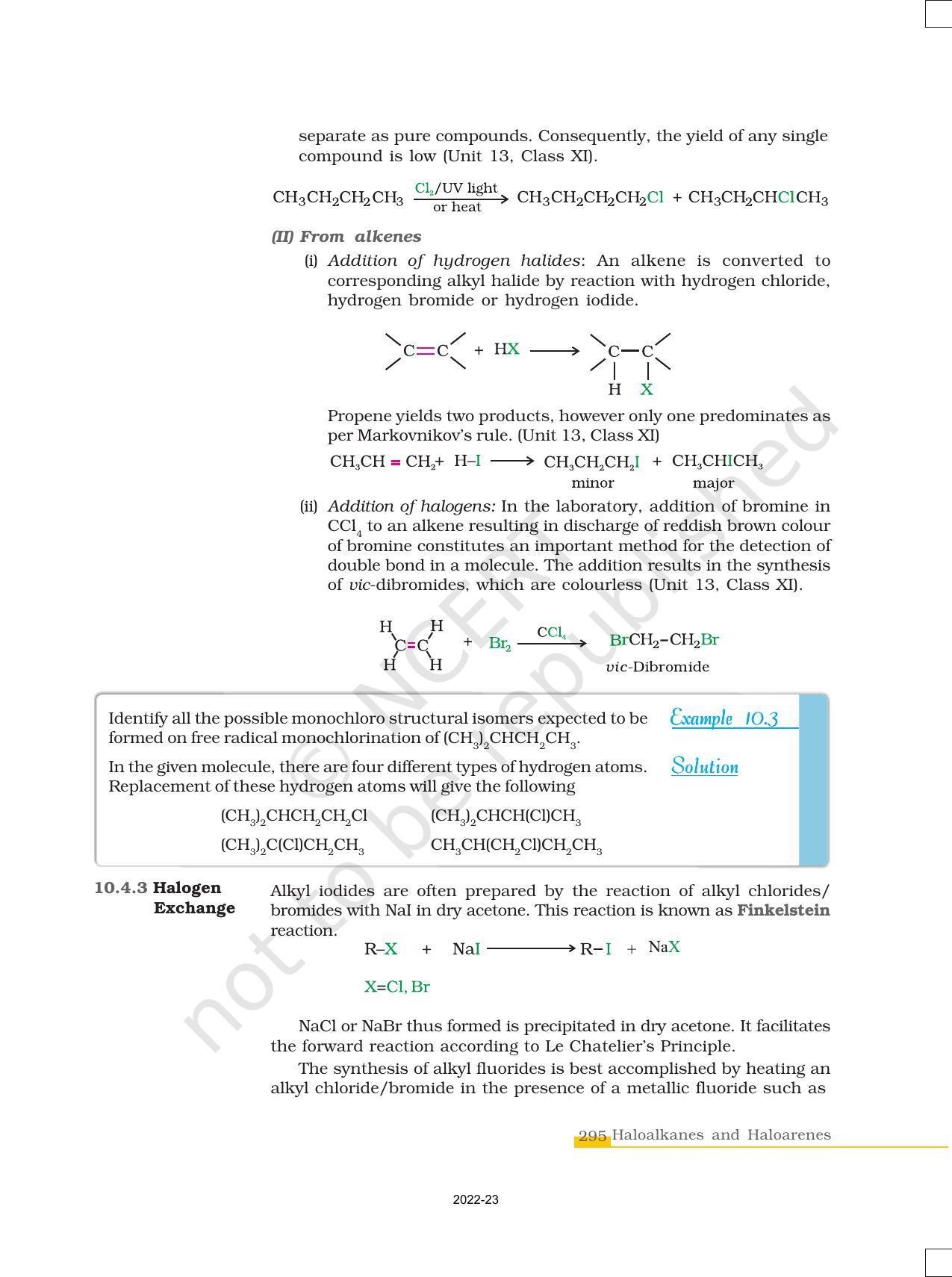 NCERT Book for Class 12 Chemistry Chapter 10 Haloalkanes and Haloarenes - Page 7