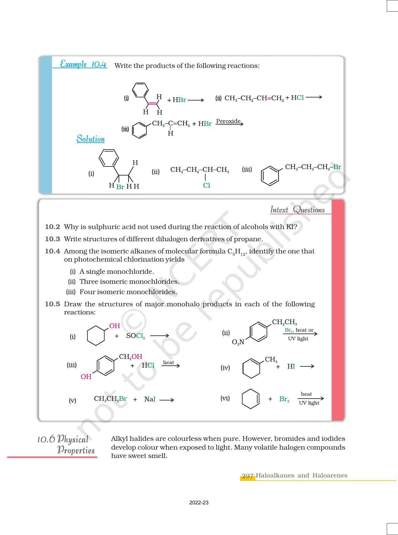 NCERT Book for Class 12 Chemistry Chapter 10 Haloalkanes and Haloarenes - Page 9