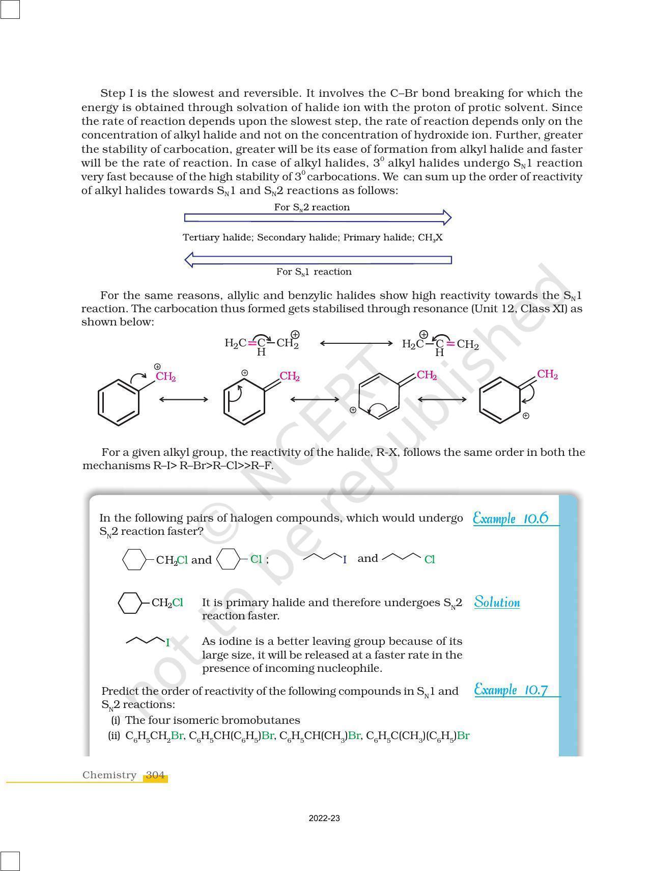 NCERT Book for Class 12 Chemistry Chapter 10 Haloalkanes and Haloarenes - Page 16