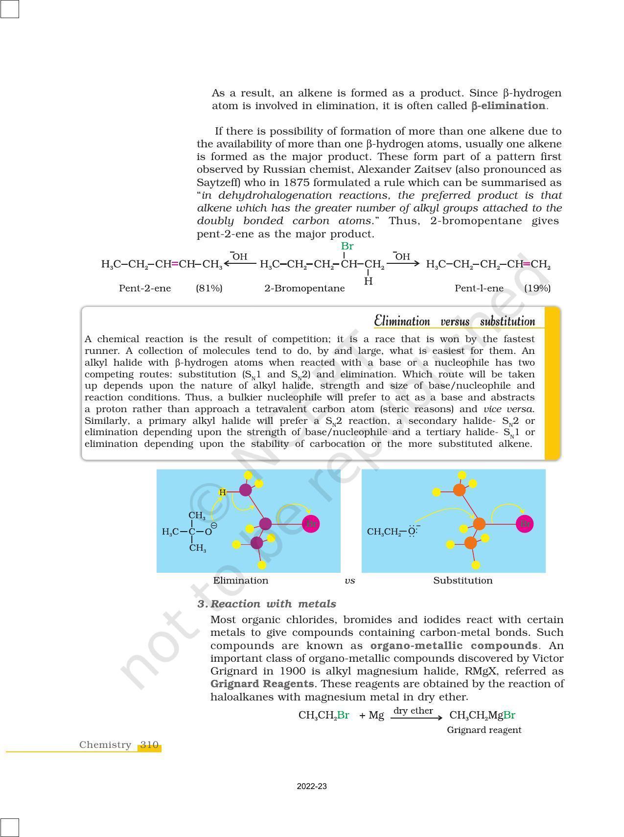 NCERT Book for Class 12 Chemistry Chapter 10 Haloalkanes and Haloarenes - Page 22