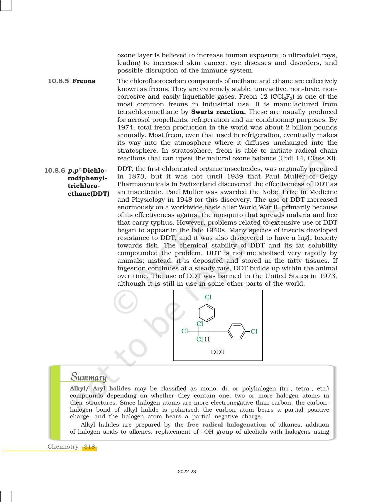 NCERT Book for Class 12 Chemistry Chapter 10 Haloalkanes and Haloarenes - Page 30