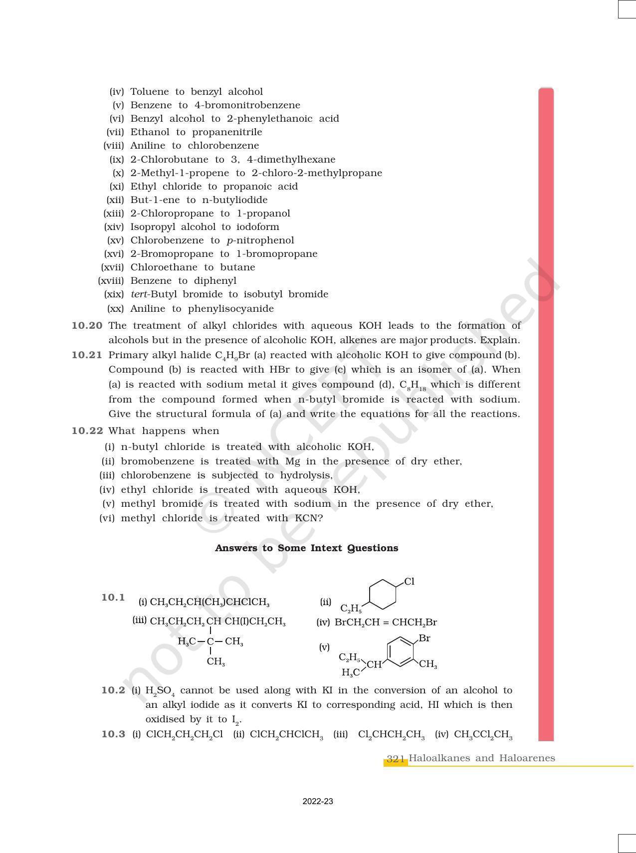 NCERT Book for Class 12 Chemistry Chapter 10 Haloalkanes and Haloarenes - Page 33