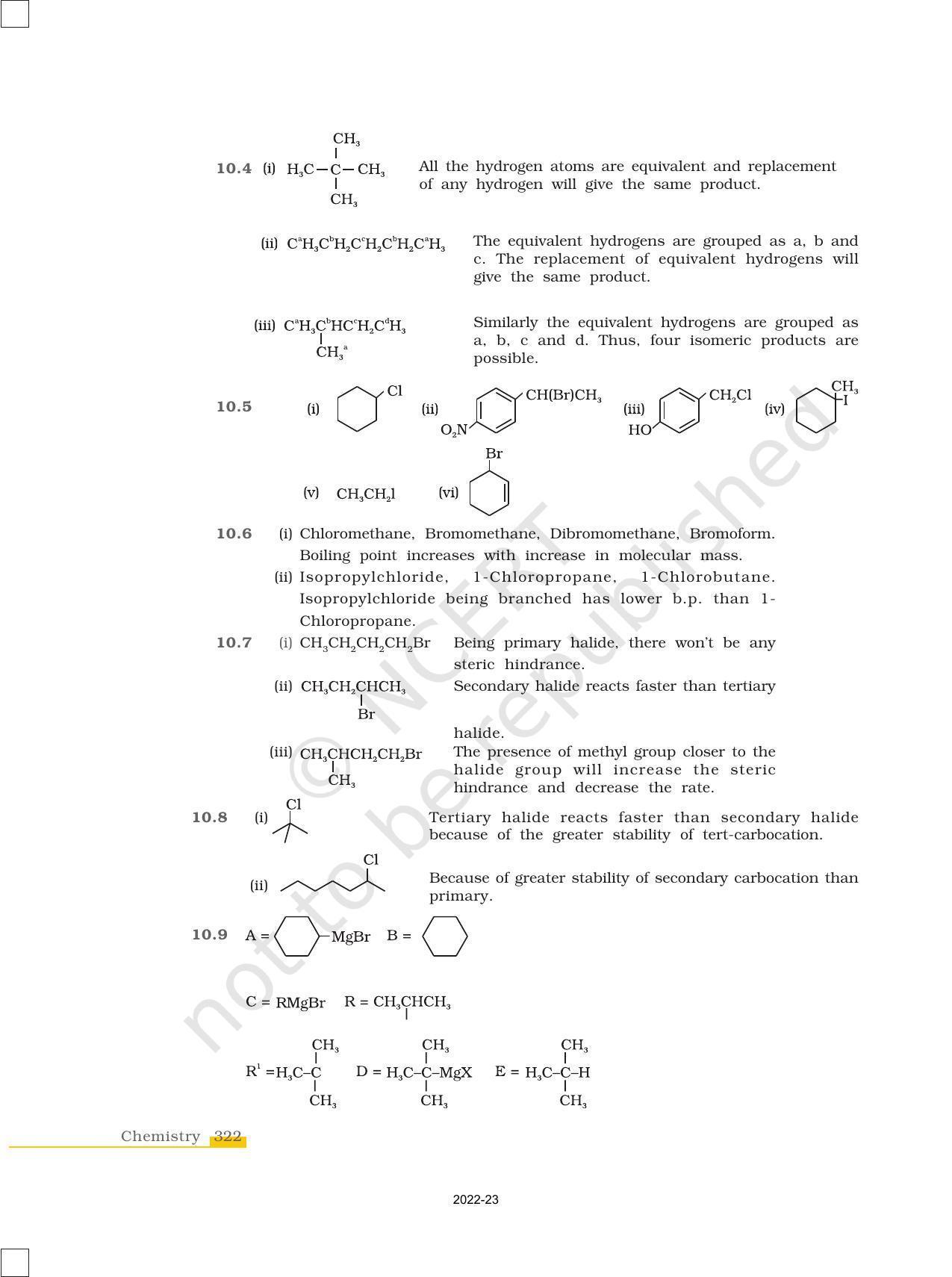 NCERT Book for Class 12 Chemistry Chapter 10 Haloalkanes and Haloarenes - Page 34