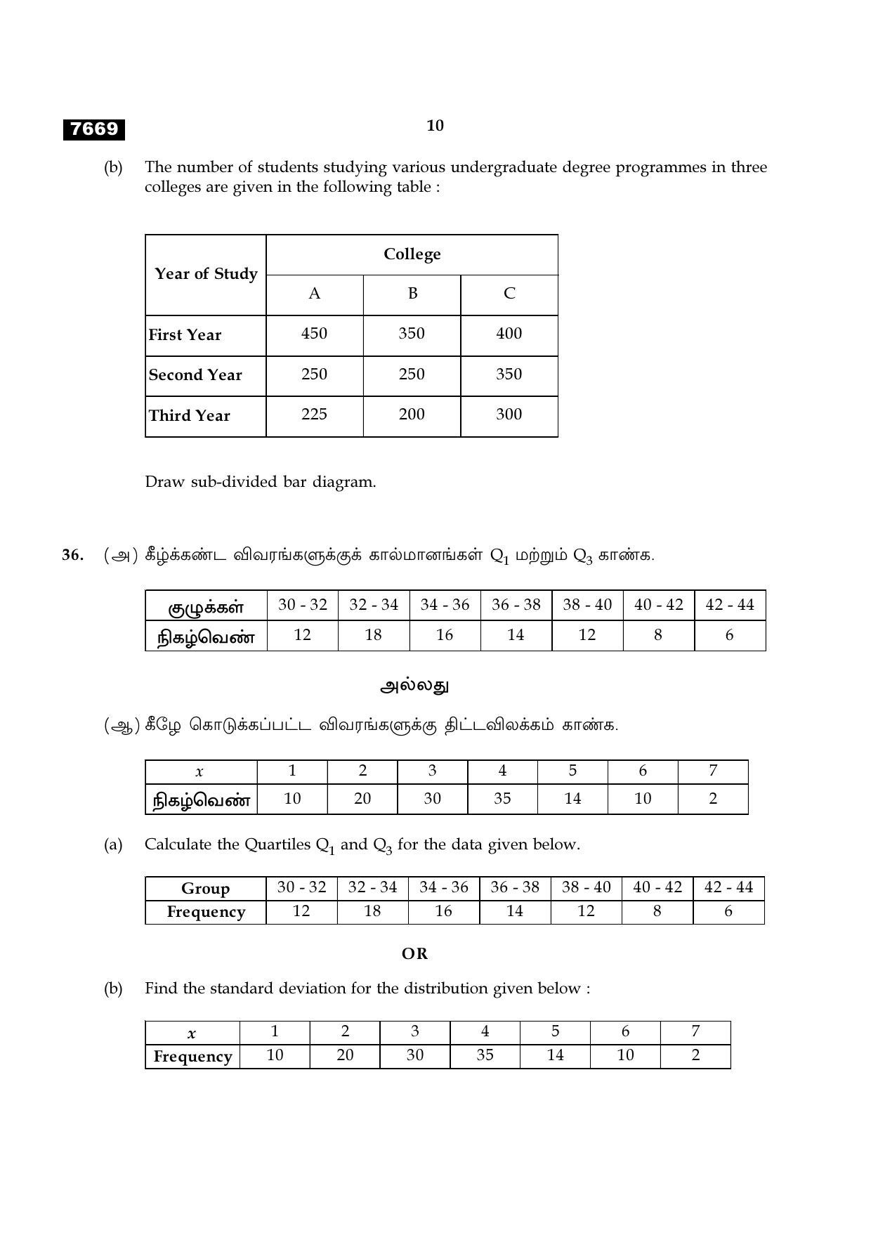 TN Class 11 2024 Question Papers (All Subjects) - Page 285