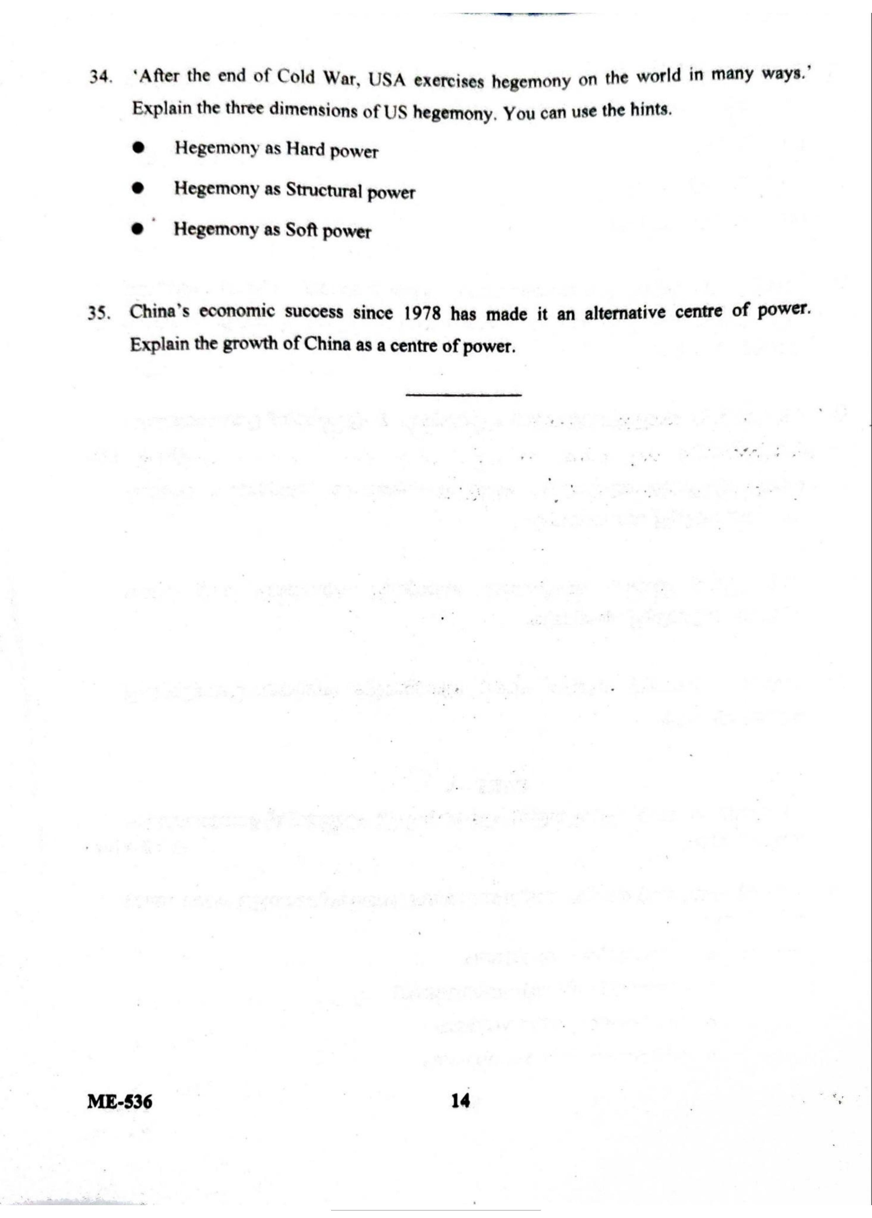 Kerala Plus Two 2022 Political Science Model Question Paper - Page 14