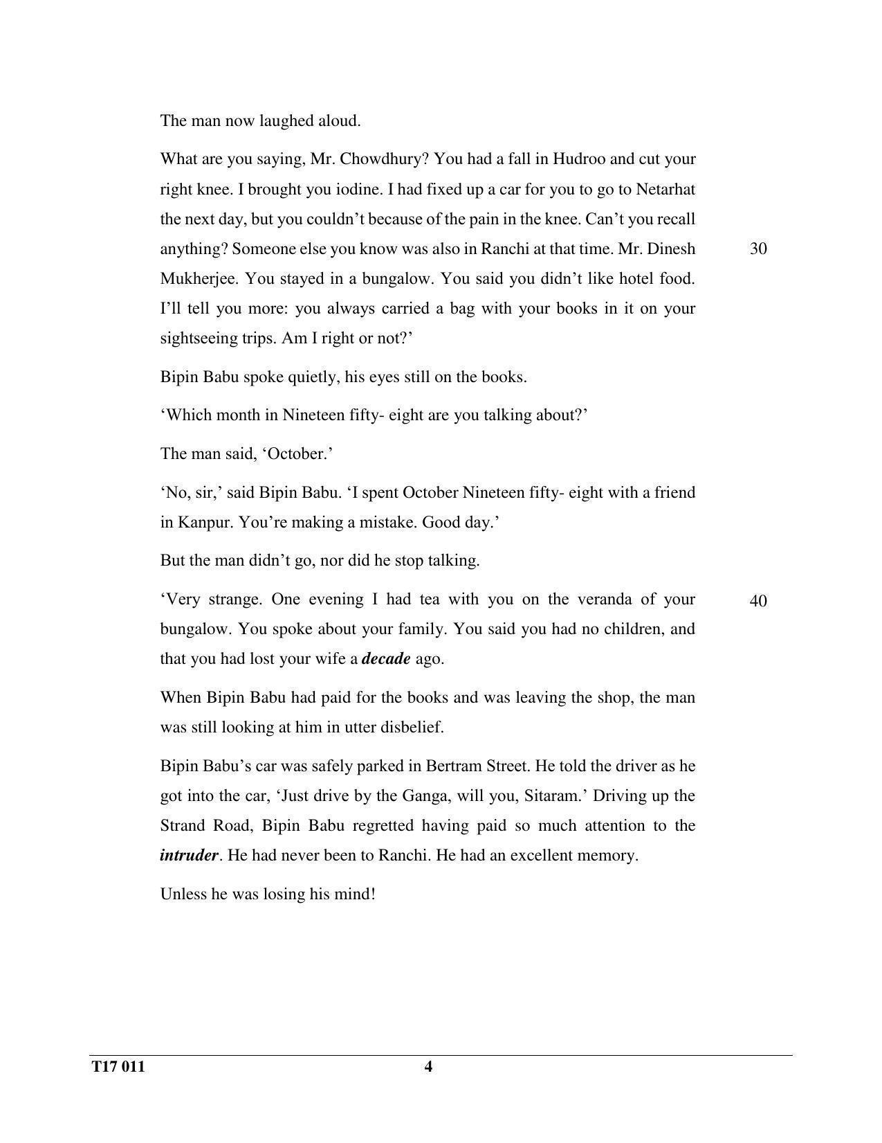 ICSE Class 10 English Paper I (ENGLISH LANGUAGE)  2017 Question Paper - Page 4