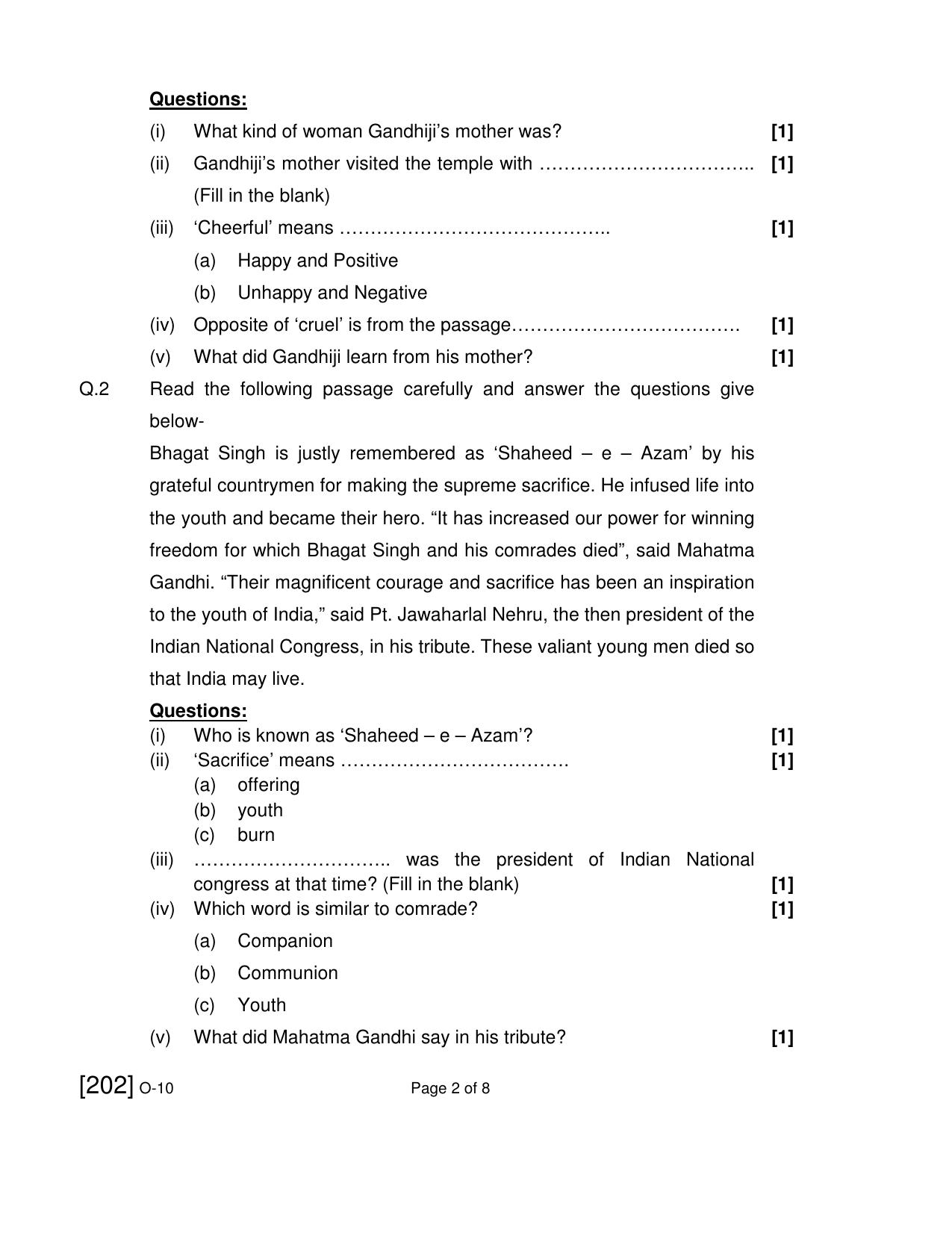 Open School Exam 2019 December Question Paper (All Subjects) - Page 10